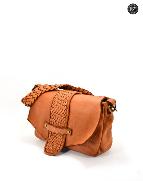 Borsetta Antea in pelle intrecciata