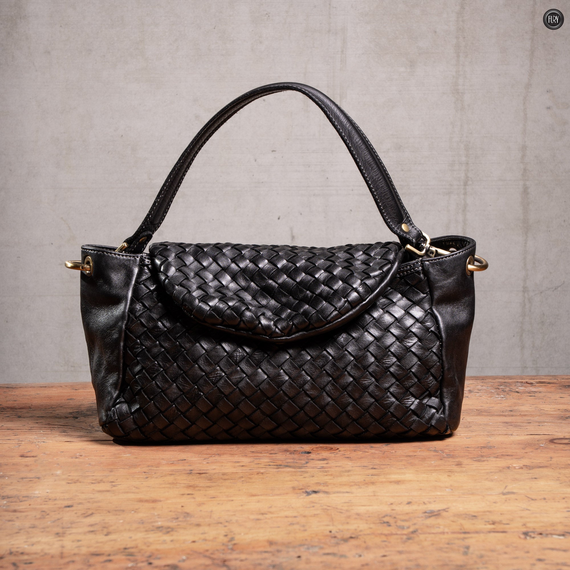 Borsetta Daria in pelle intrecciata