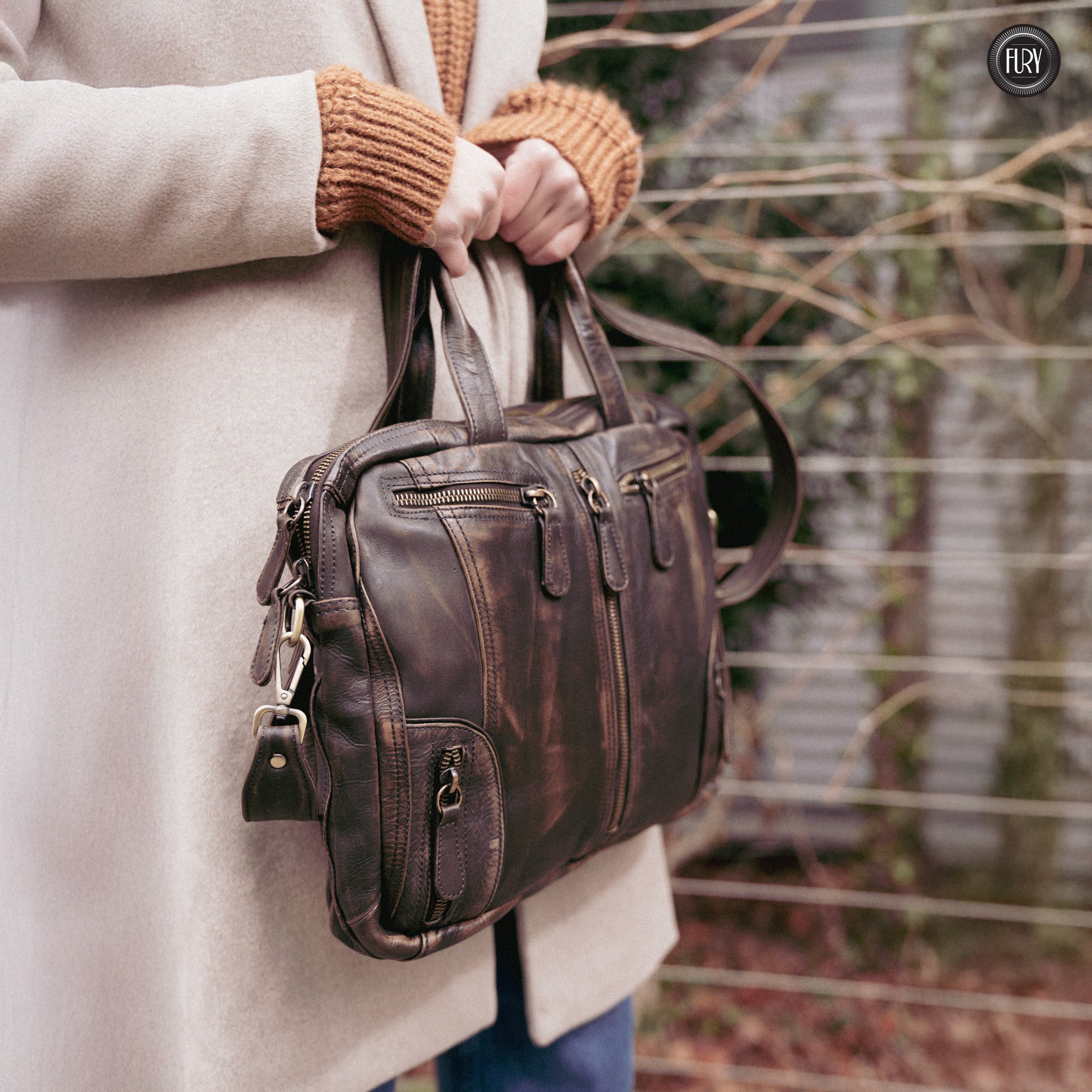 Borsa Heritage 49 in pelle - Edizione limitata