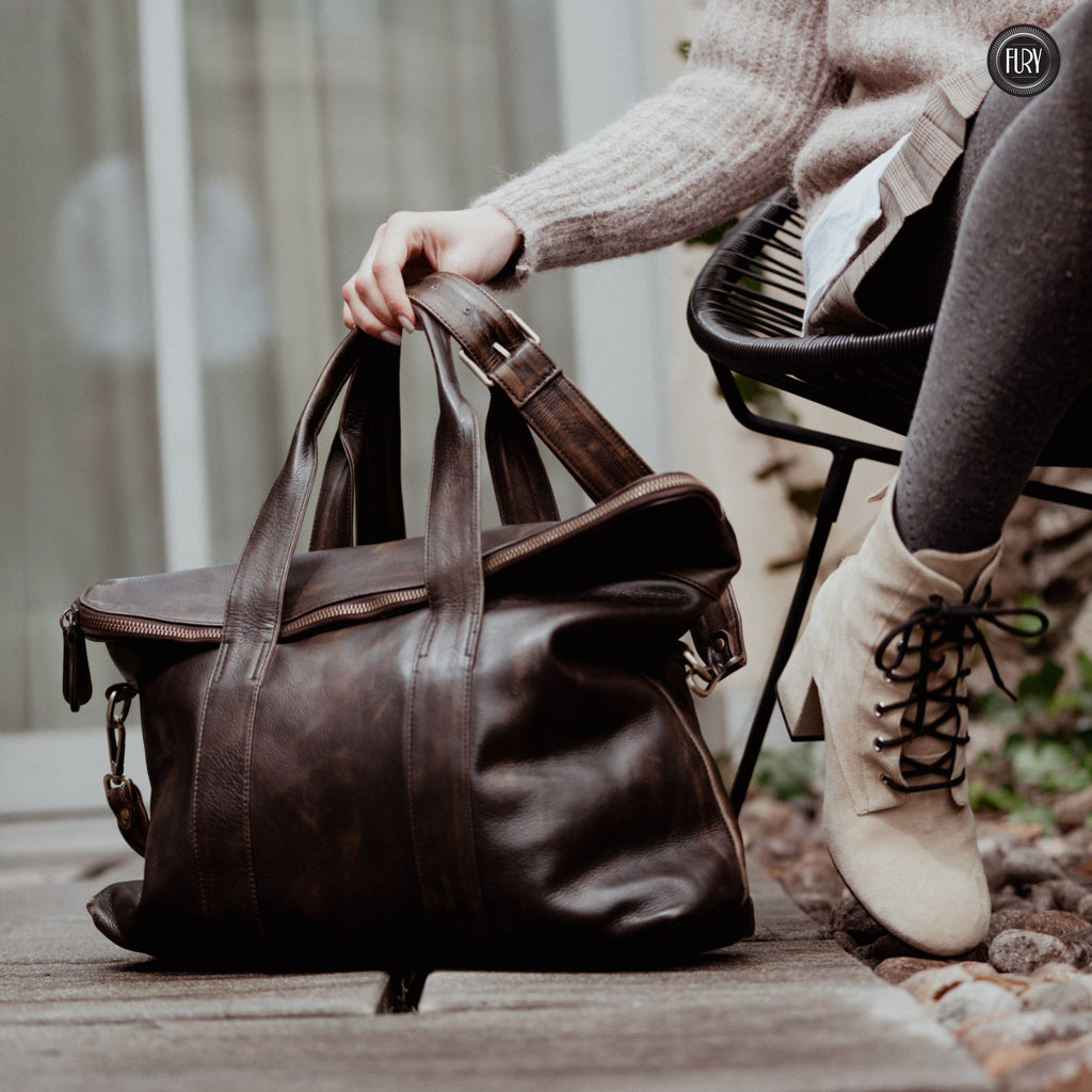 Borsa Heritage 34 in pelle - Edizione limitata