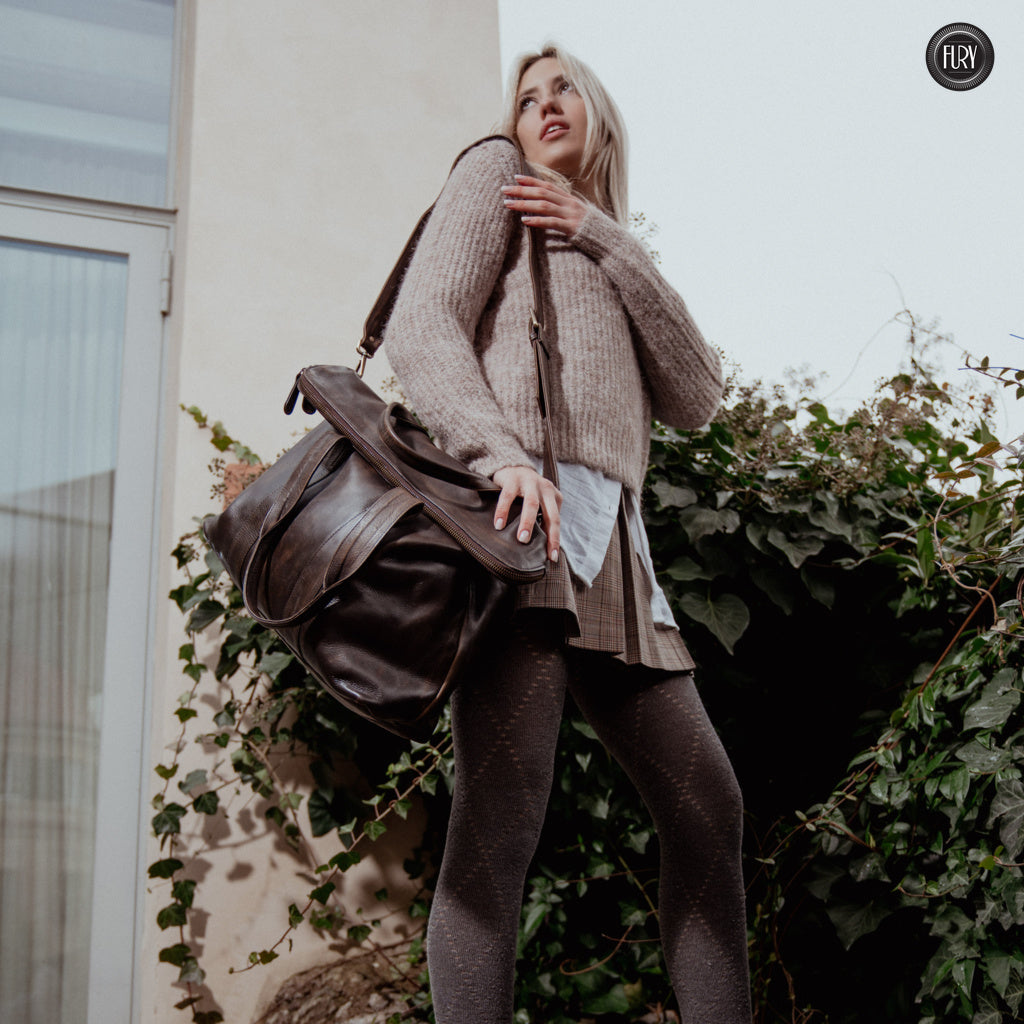 Borsa Heritage 34 in pelle - Edizione limitata