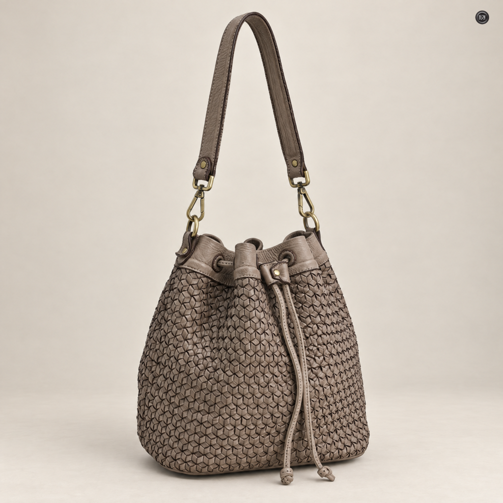 Borsa Tosca in pelle intrecciata