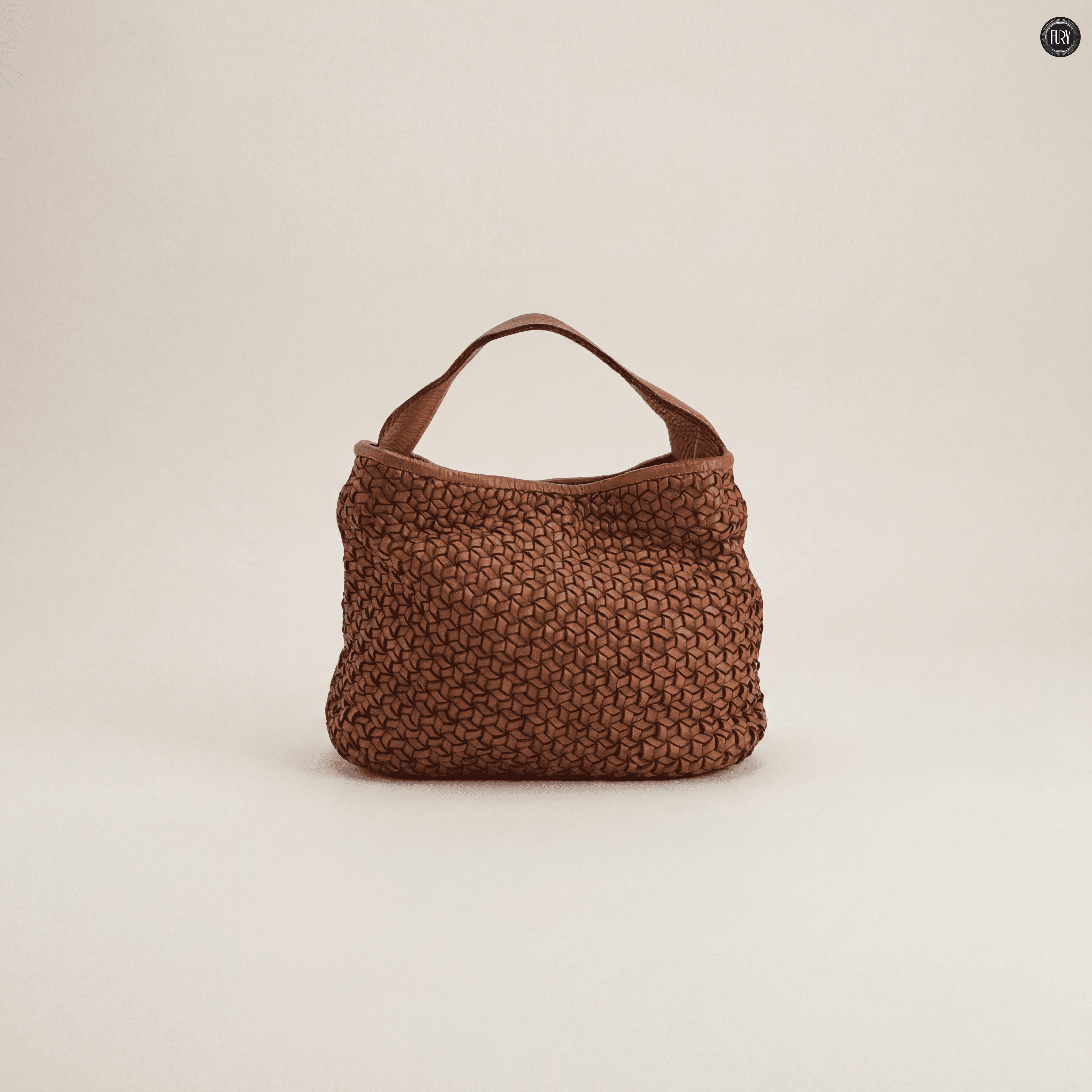 Borsetta Tea in pelle intrecciata