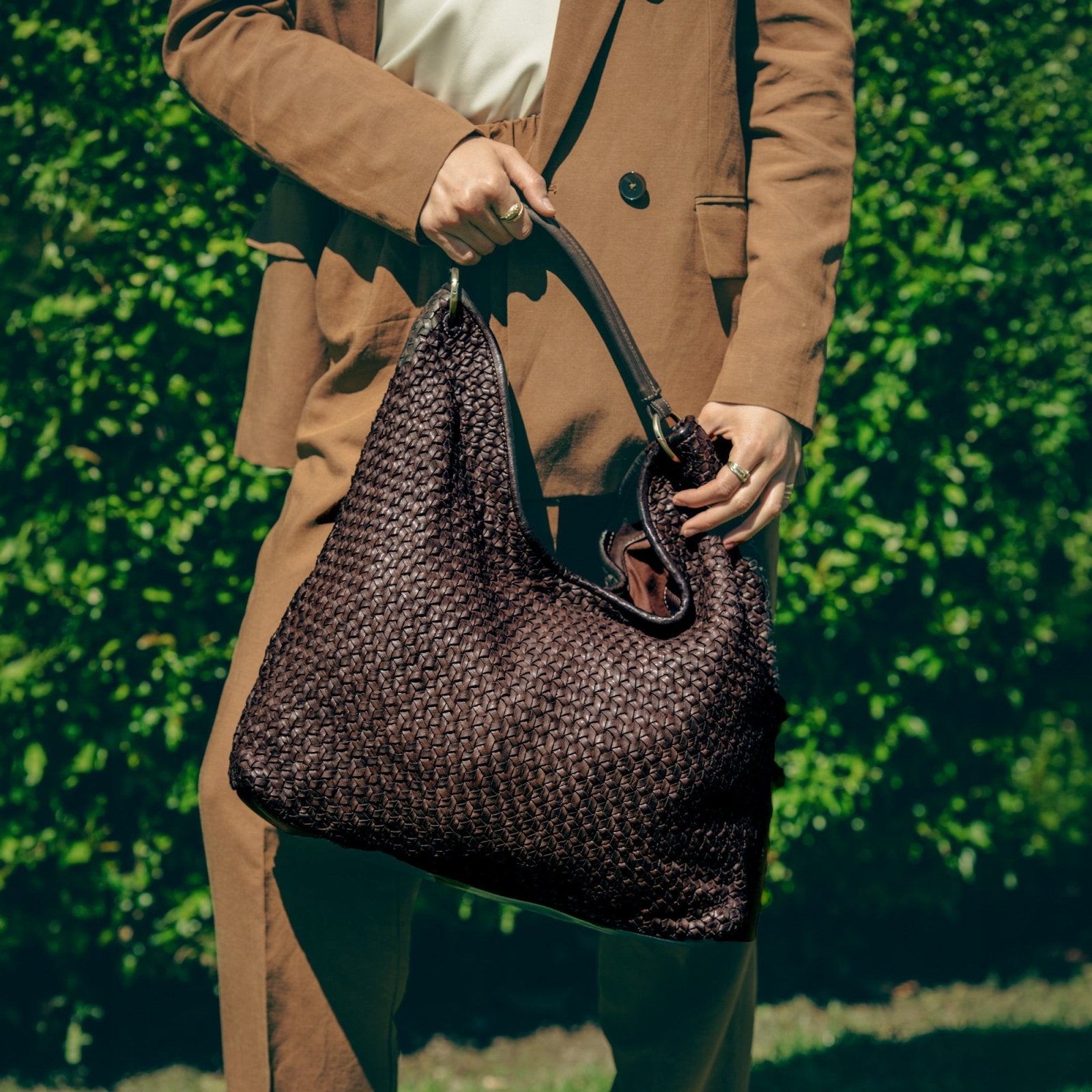 Borsa Altea Maxi in pelle intrecciata - Fury