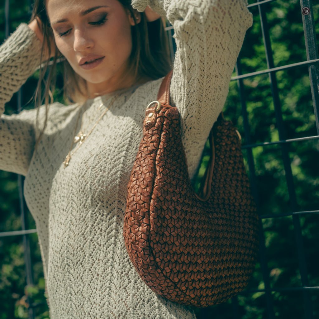 Borsa Amalia in pelle intrecciata - Fury