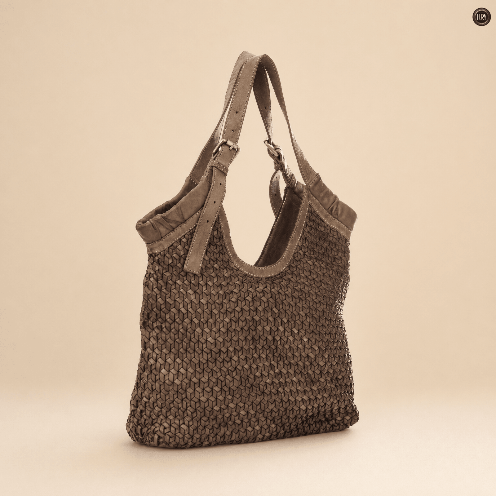 Borsa Anita in pelle intrecciata - Fury