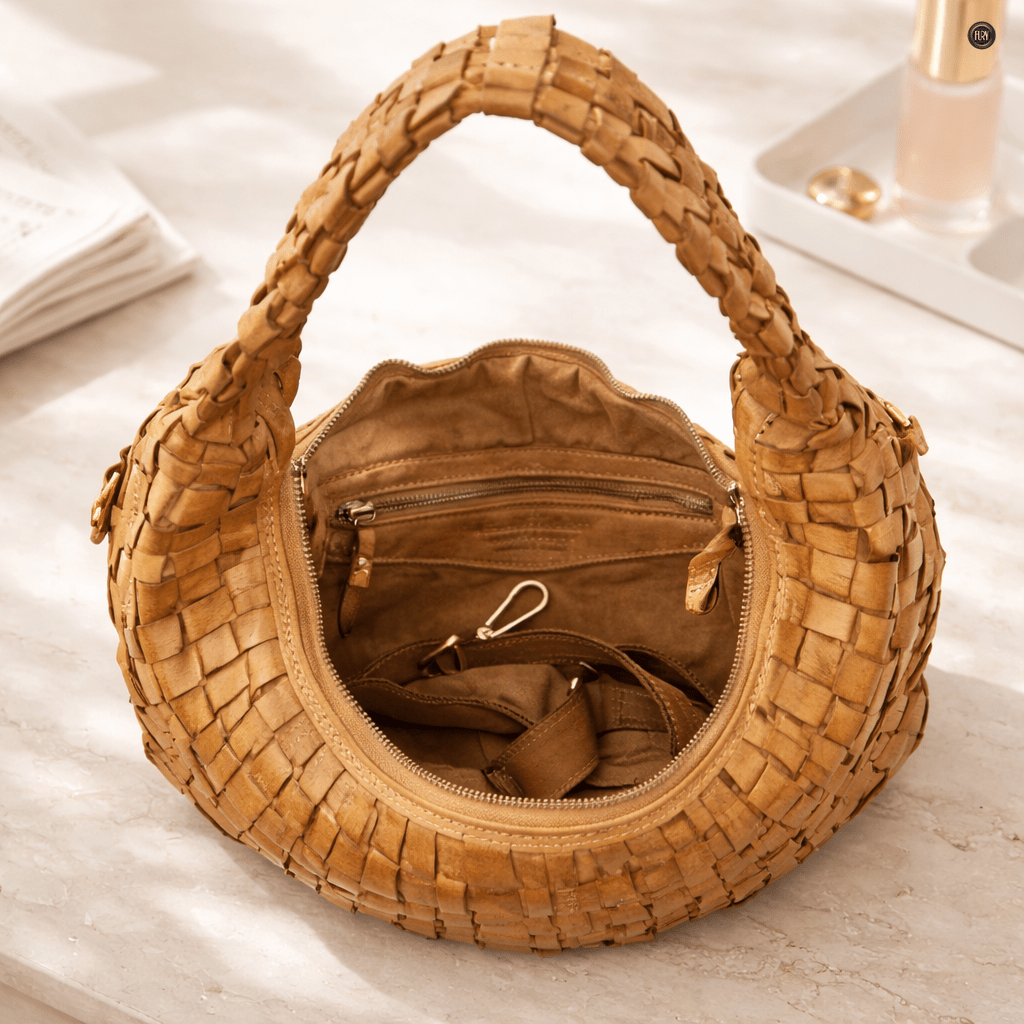 Borsa Armonia in pelle intrecciata - Fury