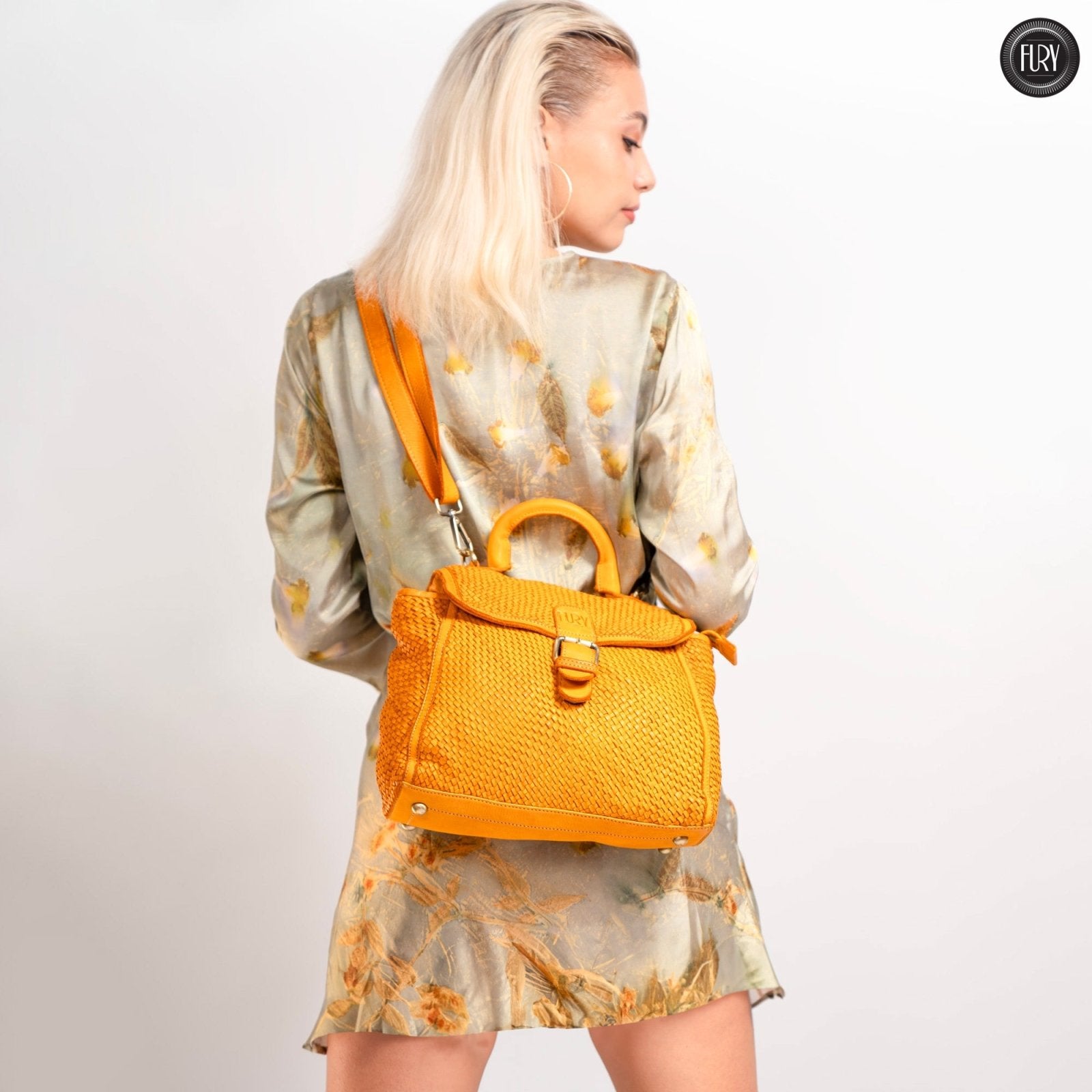 Borsa Camilla in pelle intrecciata - Fury