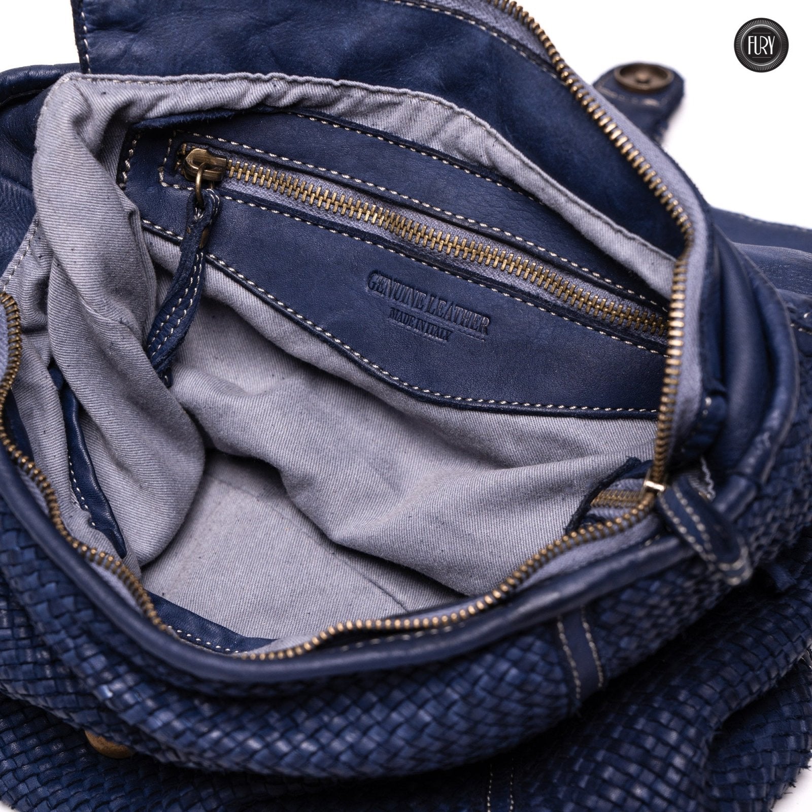 Borsa Camilla in pelle intrecciata - Fury