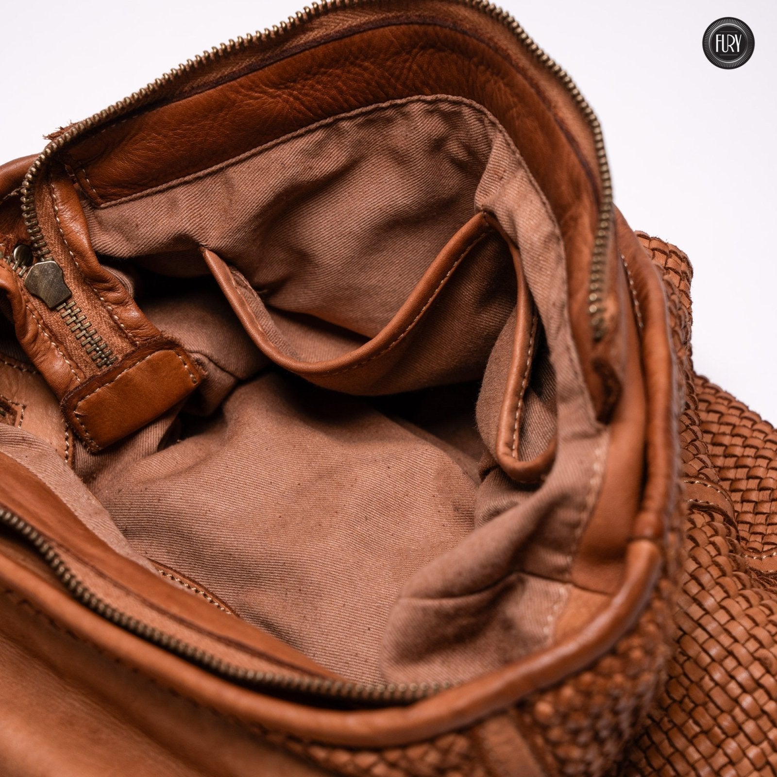 Borsa Camilla in pelle intrecciata - Fury