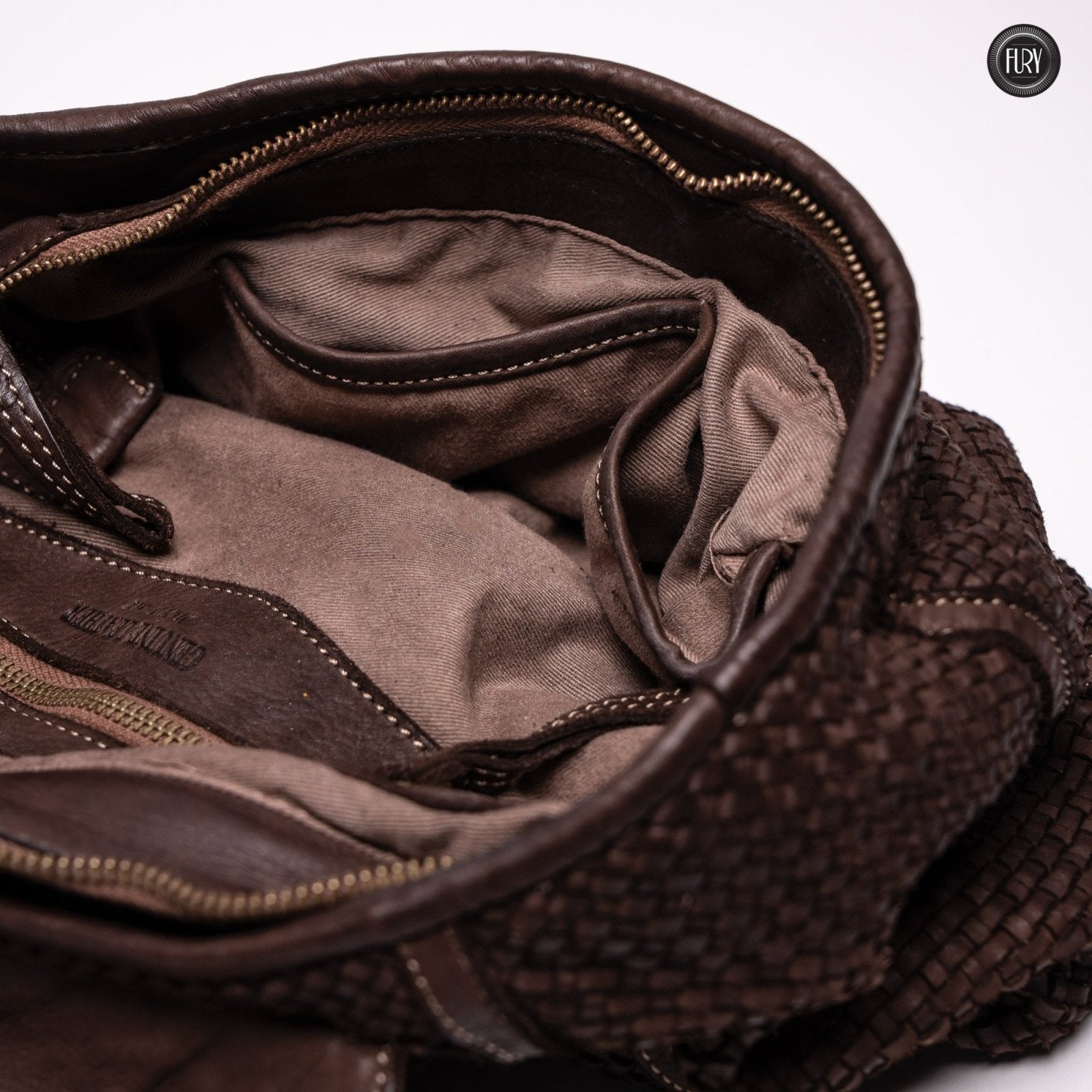 Borsa Camilla in pelle intrecciata - Fury