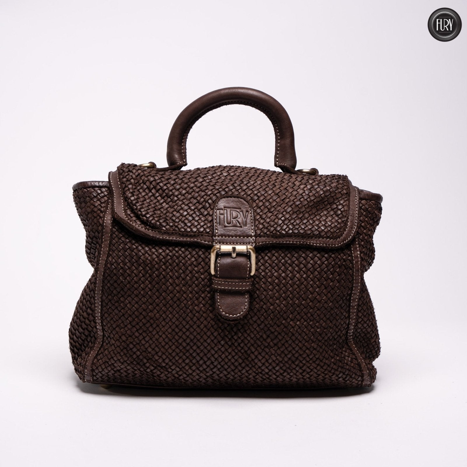 Borsa Camilla in pelle intrecciata - Fury