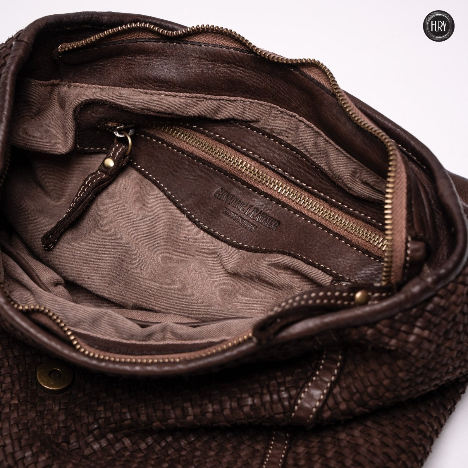 Borsa Camilla in pelle intrecciata - Fury