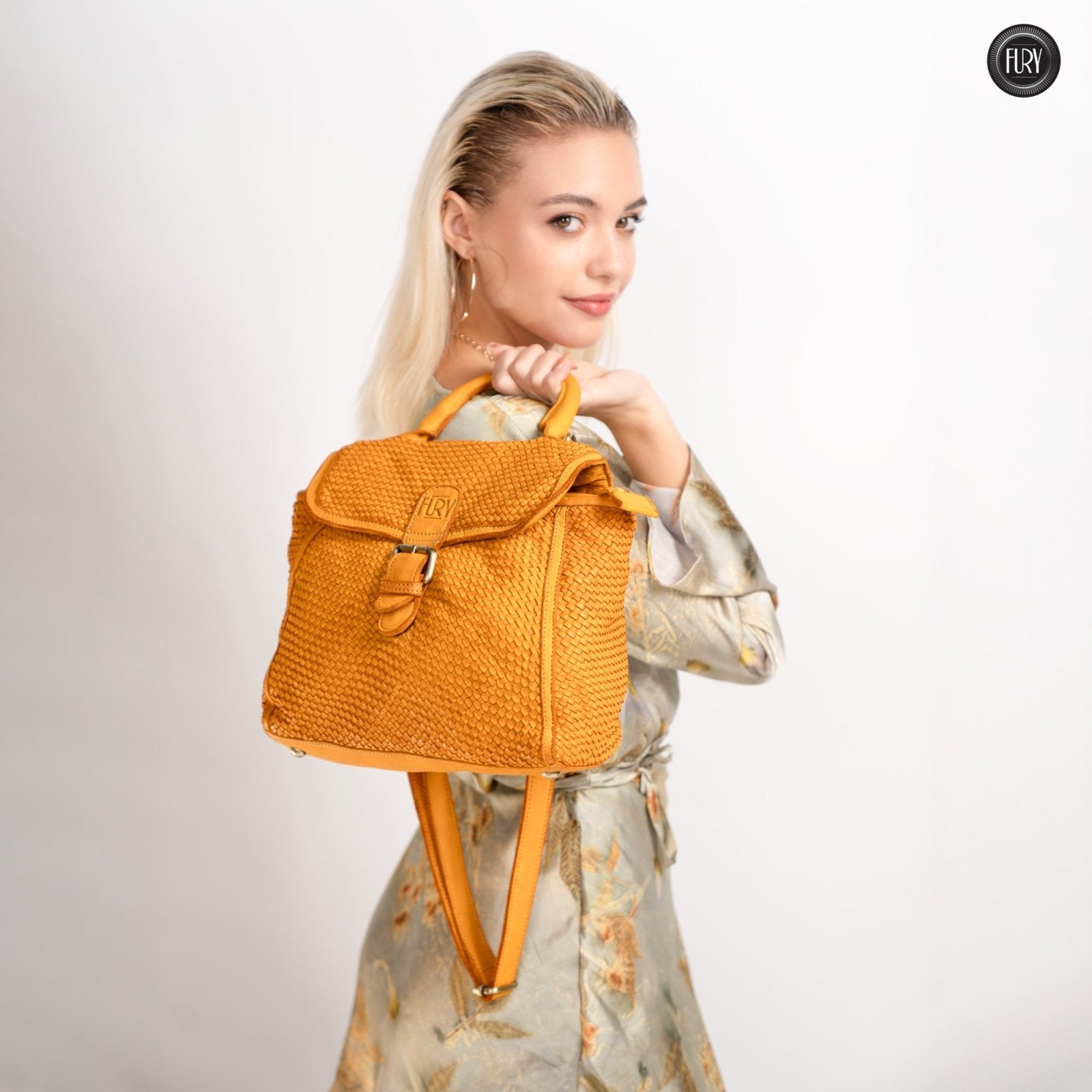 Borsa Camilla in pelle intrecciata - Fury