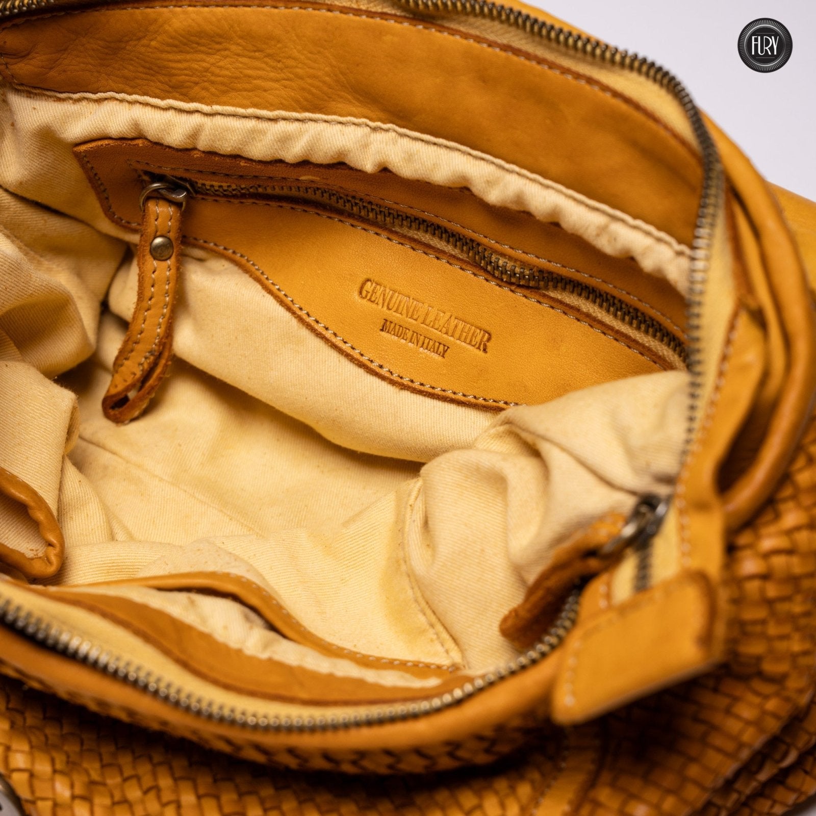 Borsa Camilla in pelle intrecciata - Fury