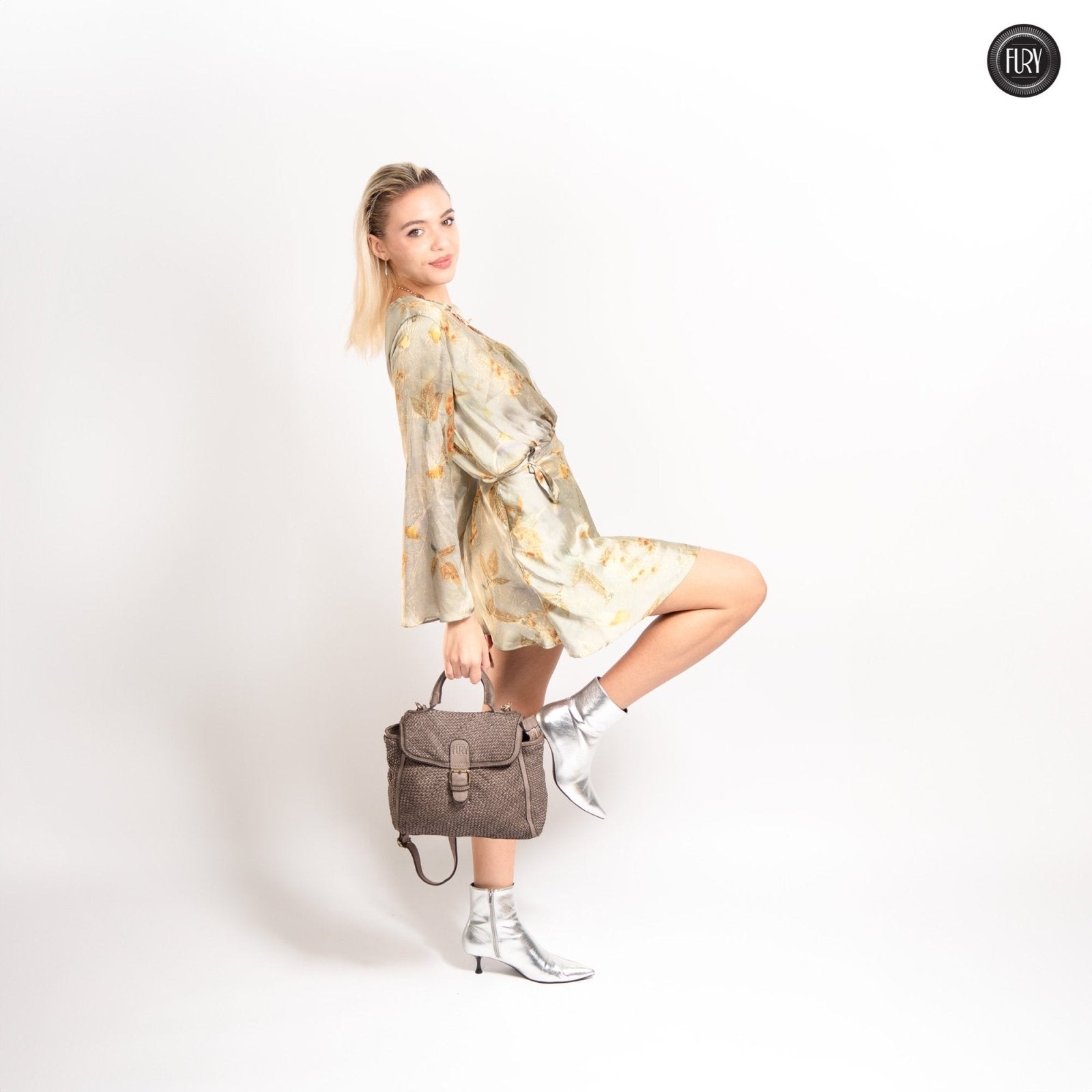 Borsa Camilla in pelle intrecciata - Fury