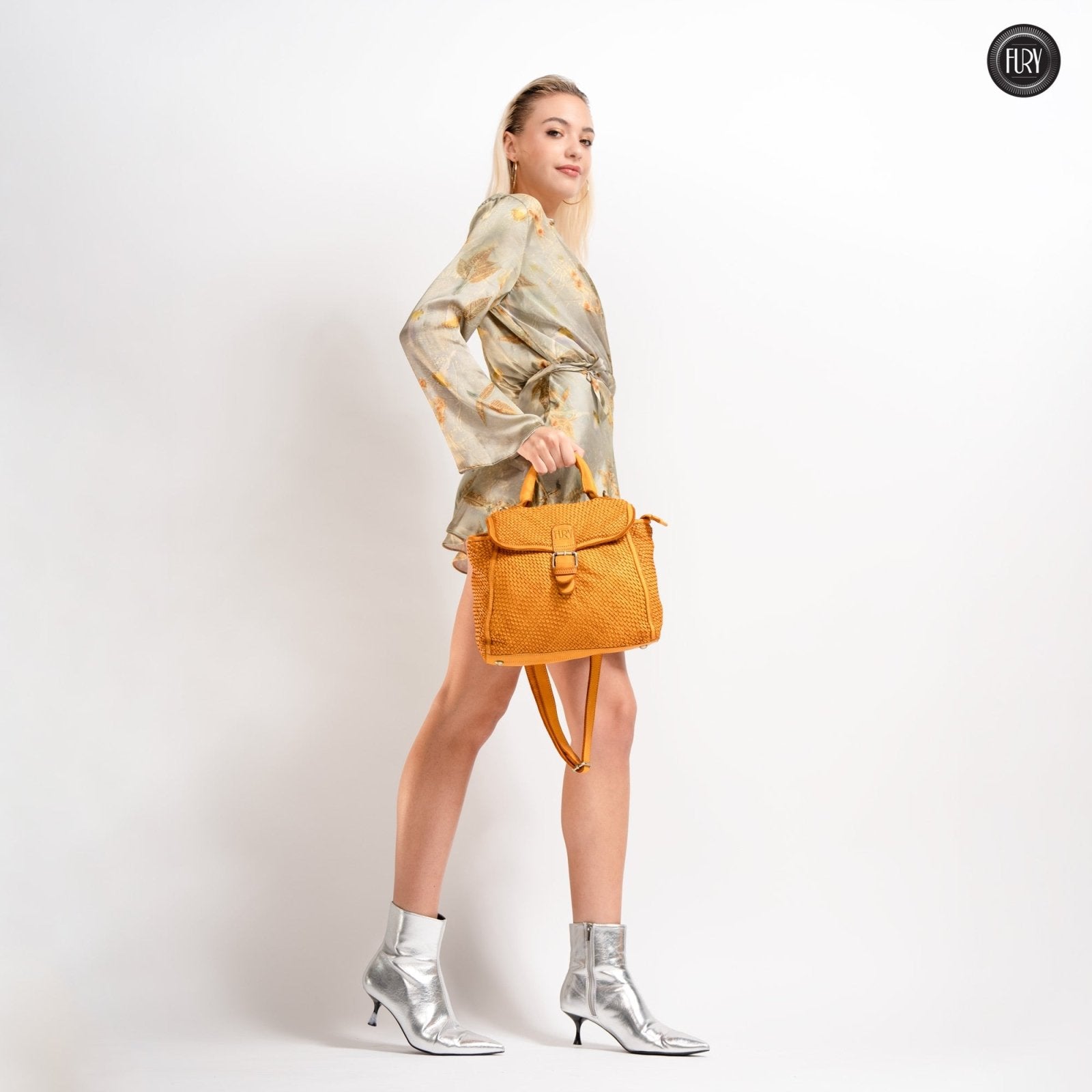 Borsa Camilla in pelle intrecciata - Fury