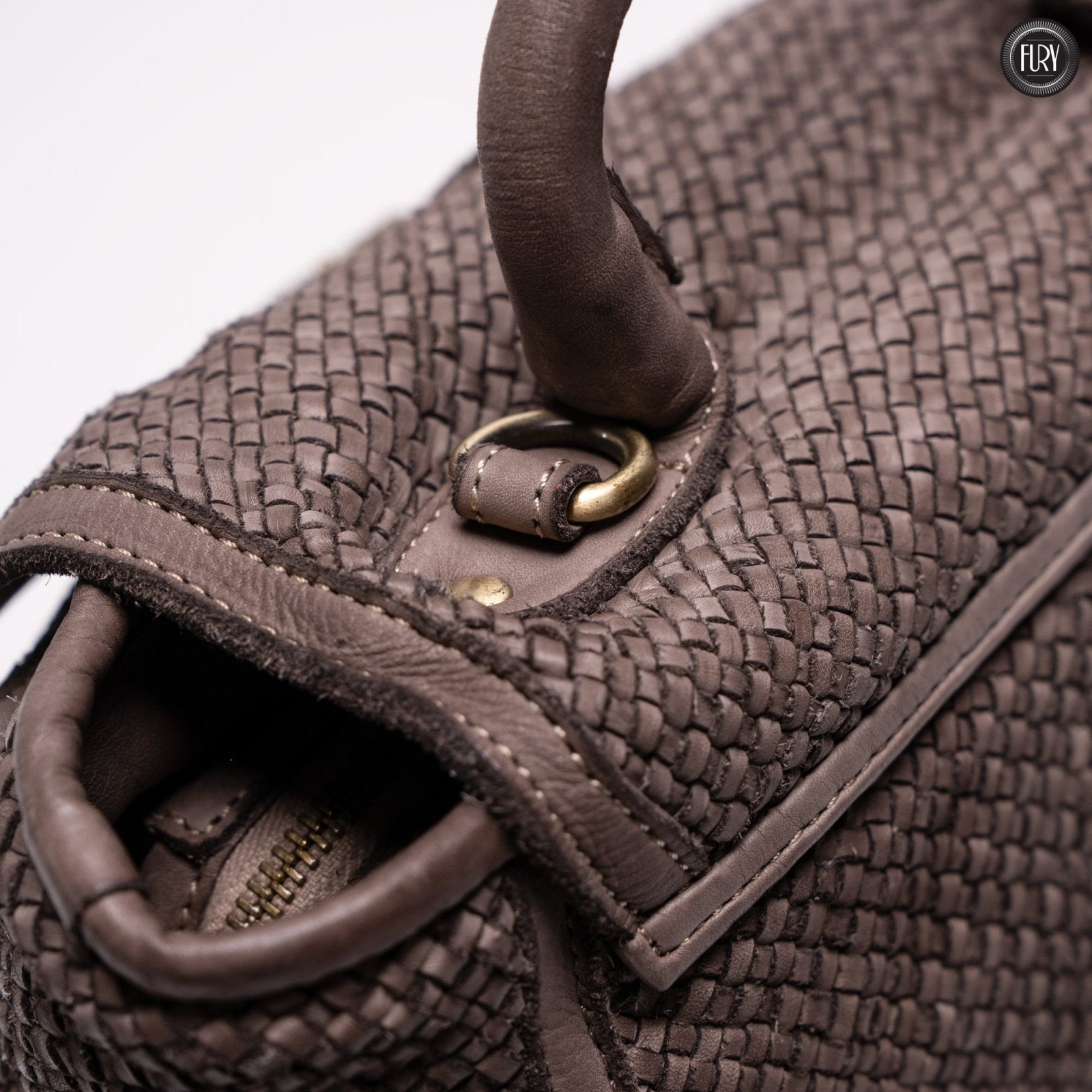 Borsa Camilla in pelle intrecciata - Fury