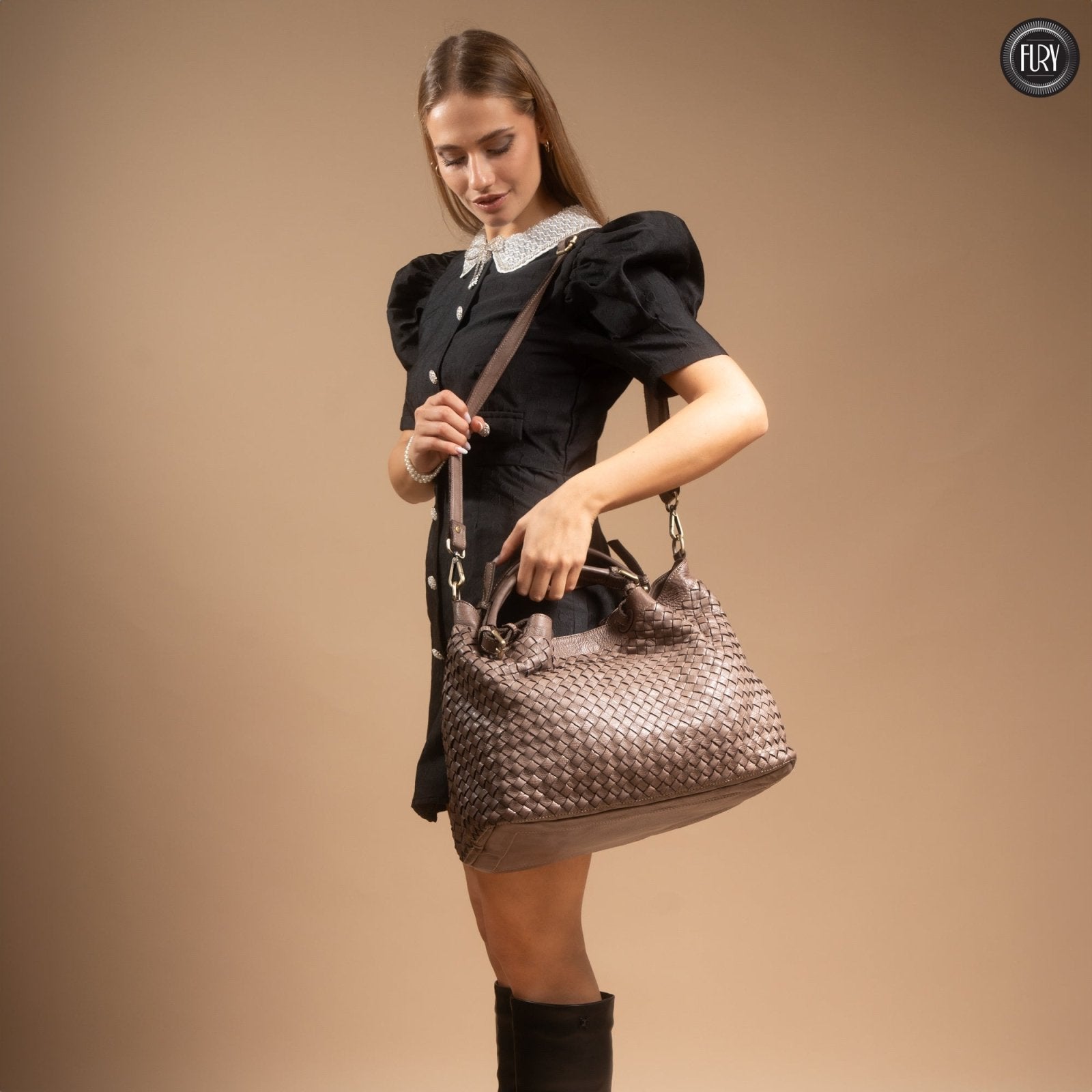 Borsa Caterina in pelle - Fury
