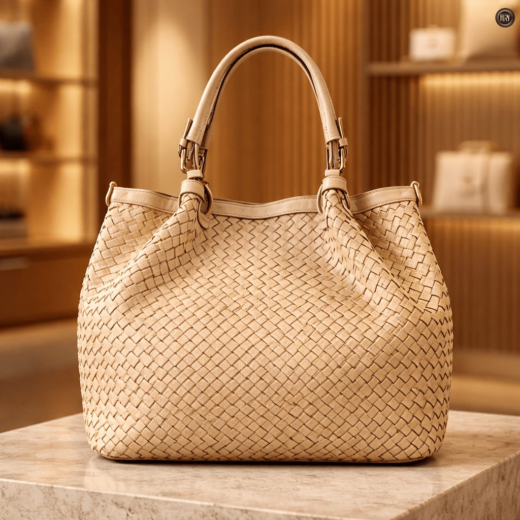 Borsa Caterina Lume in pelle intrecciata - Fury