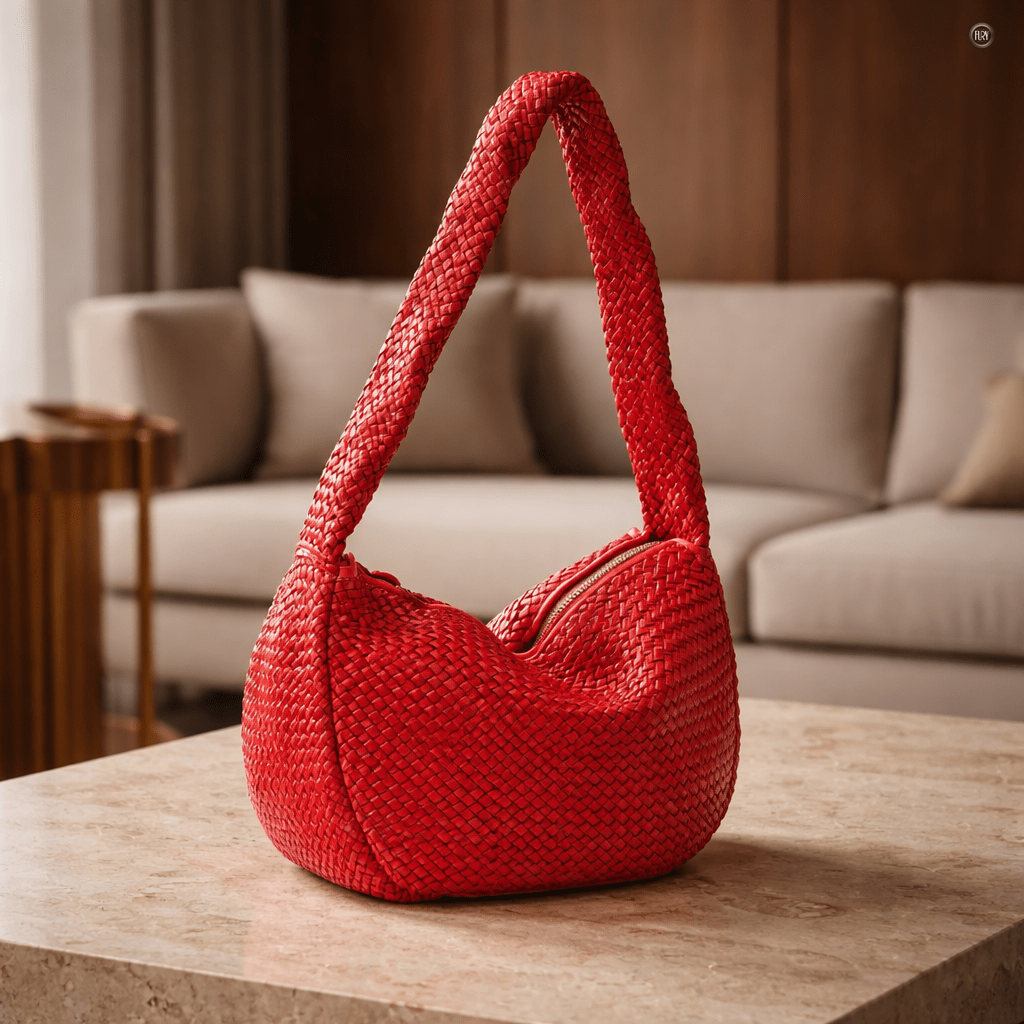 Borsa Elvira in pelle intrecciata - Fury