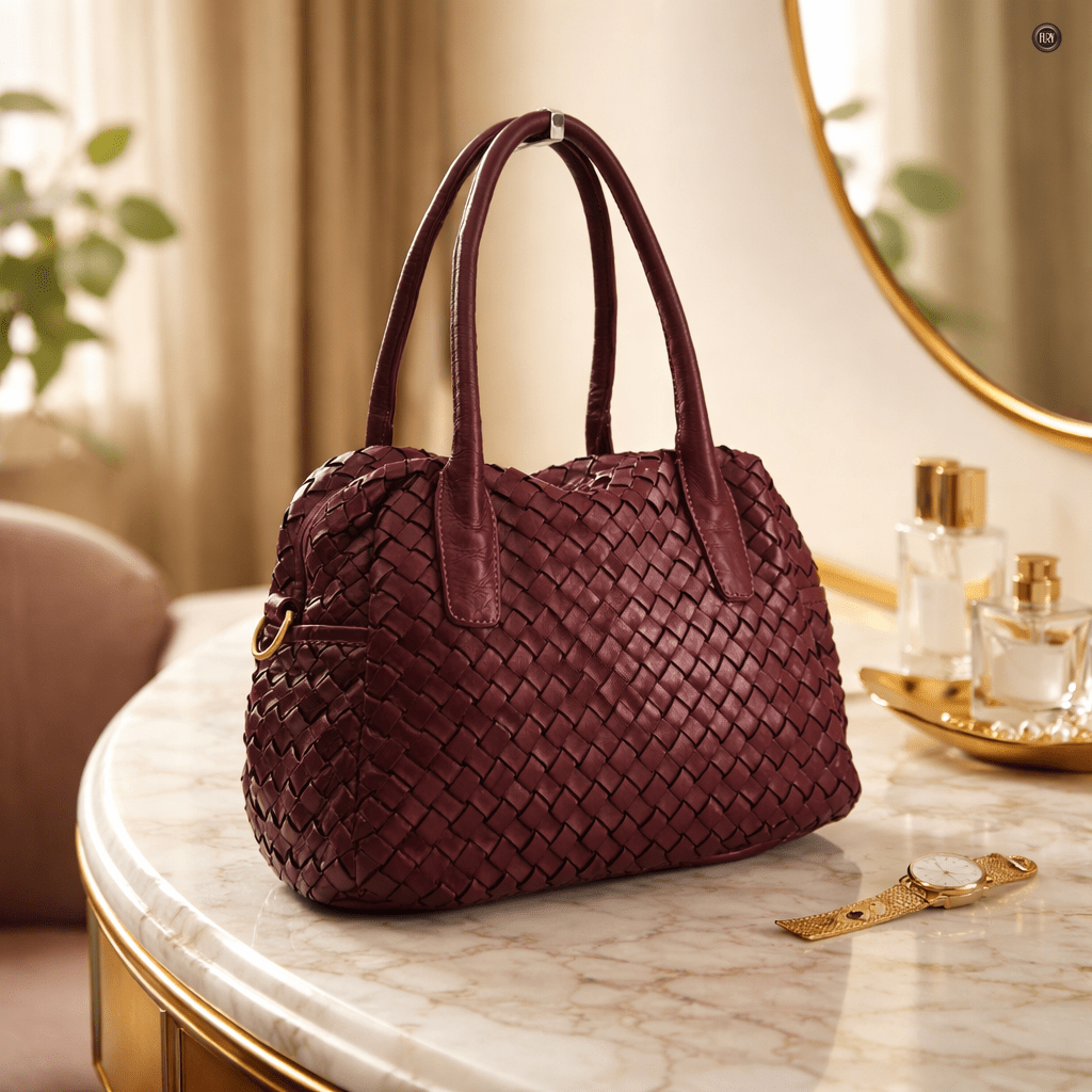 Borsa Lea in pelle intrecciata - Fury