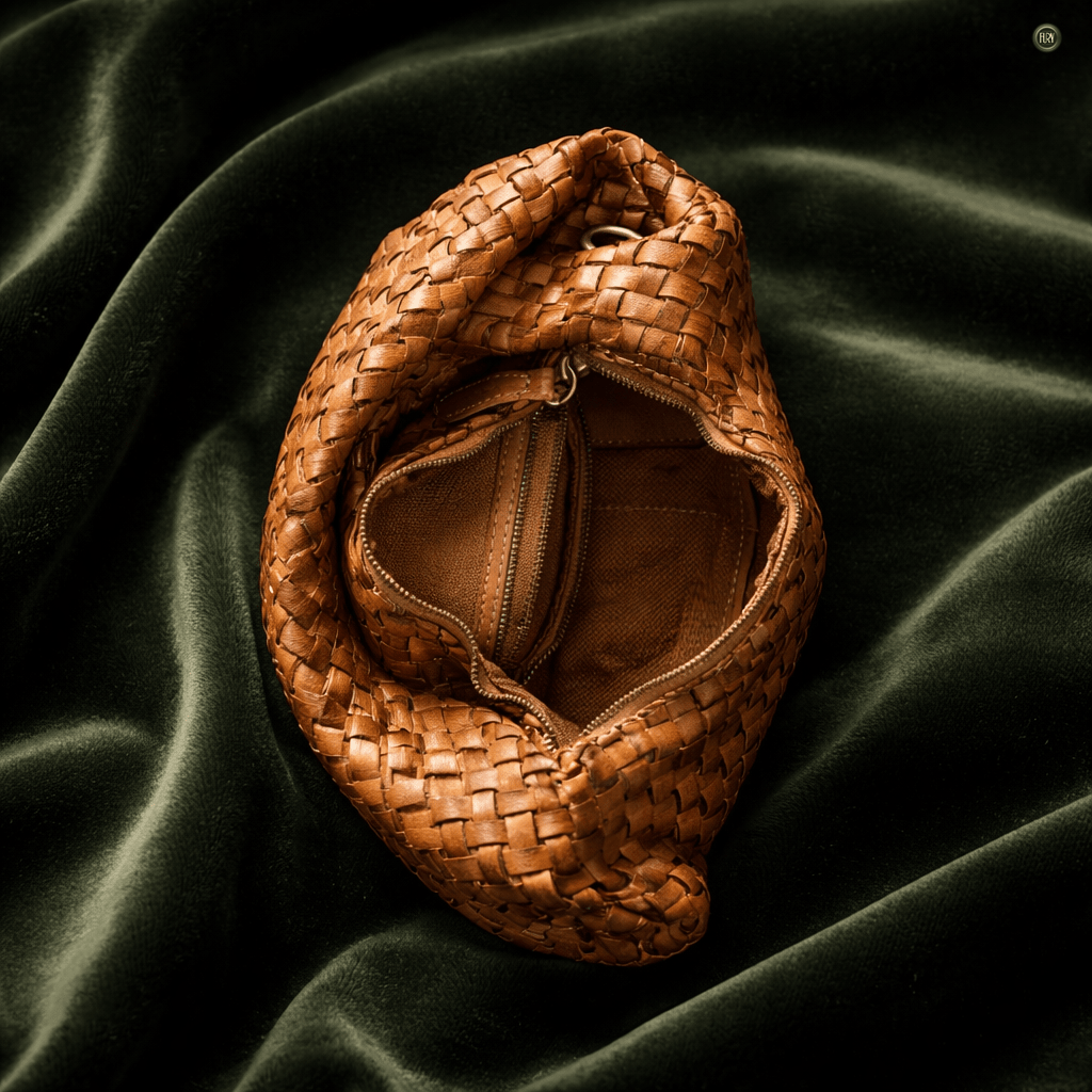 Borsa Livia in pelle intrecciata - Fury