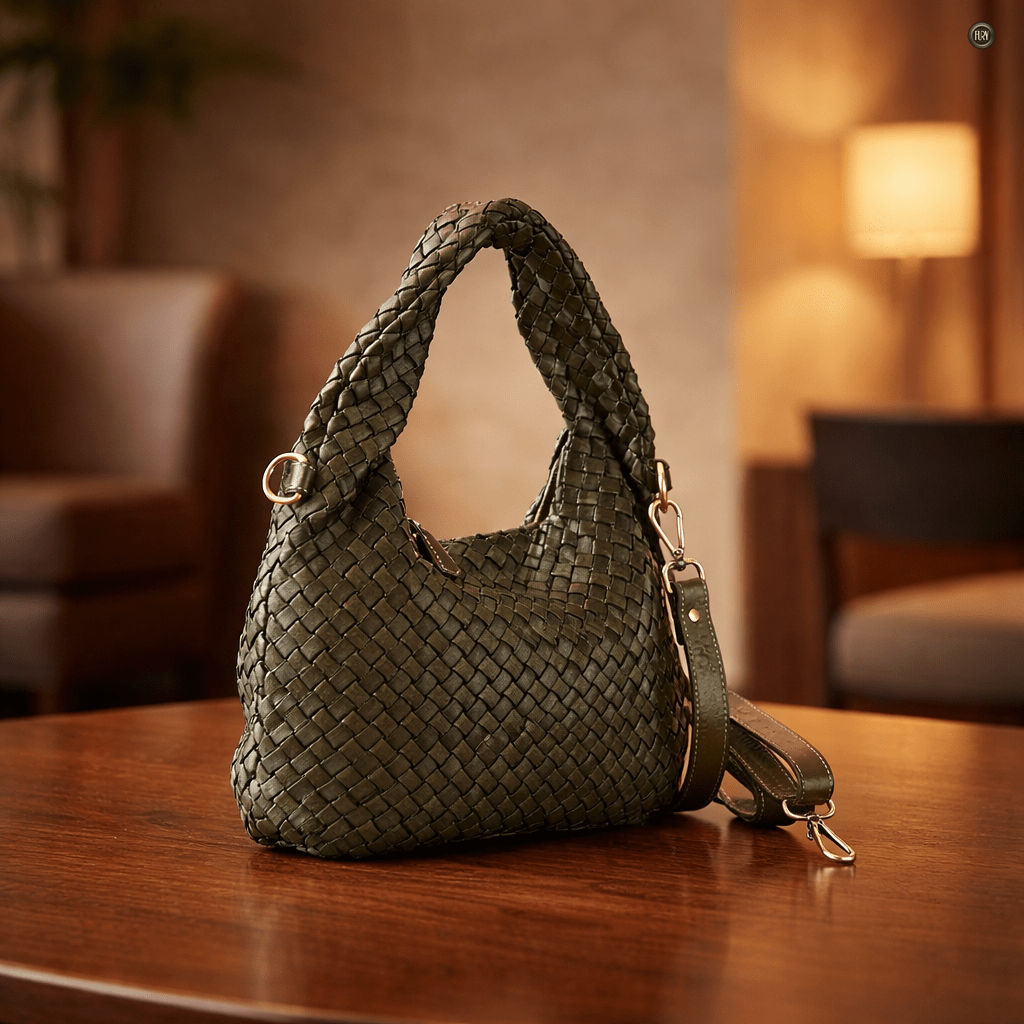 Borsa Livia in pelle intrecciata - Fury