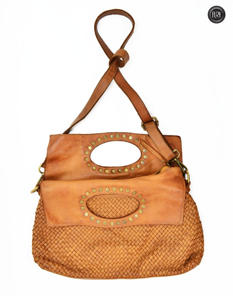 Borsa Noelia in pelle intrecciata - Fury