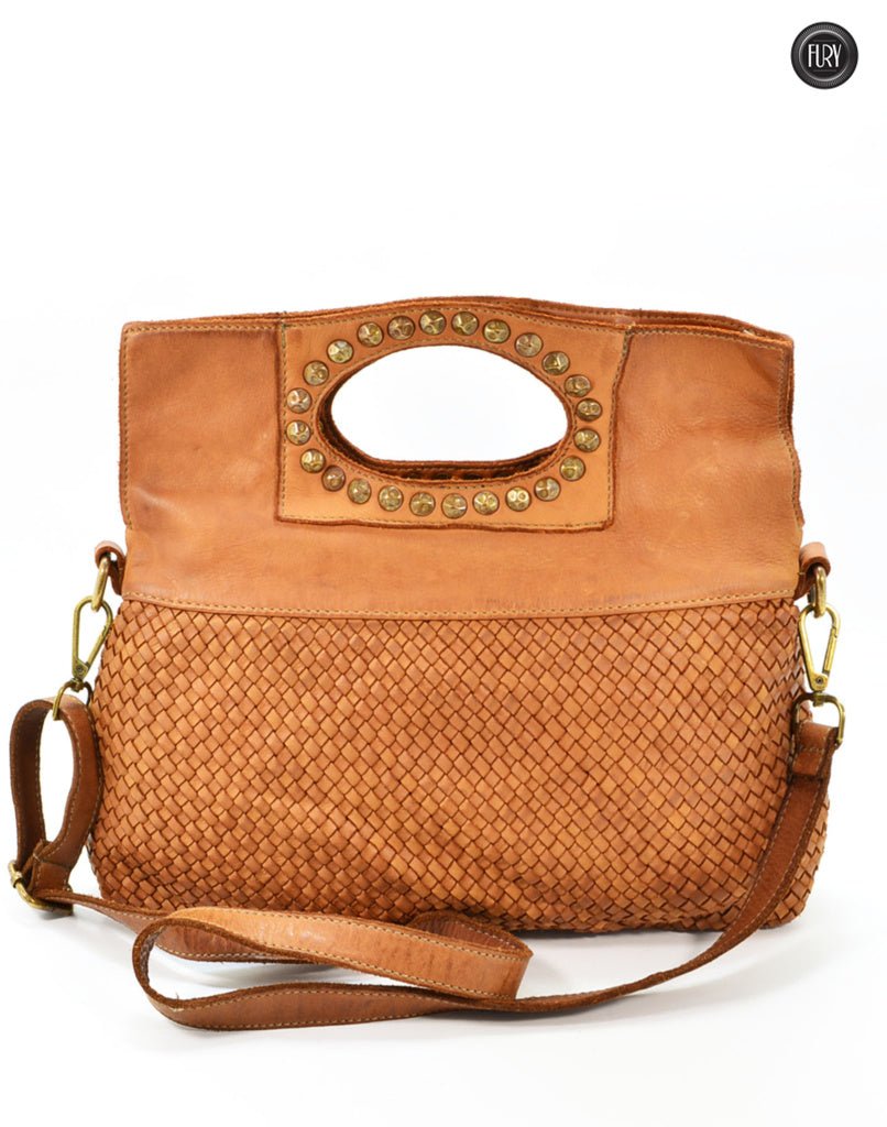 Borsa Noelia in pelle intrecciata - Fury