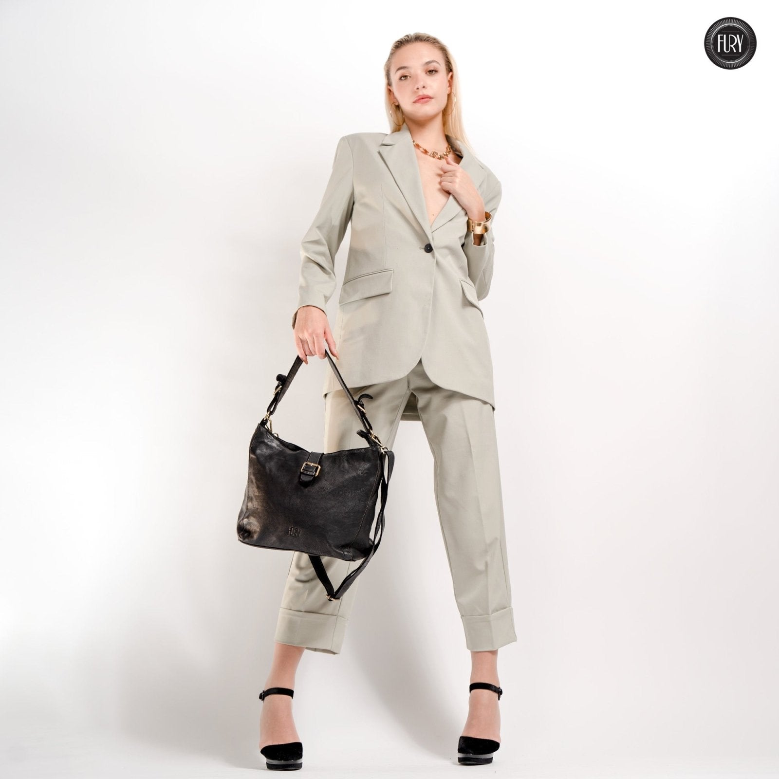 Borsa Sandy in pelle - Fury