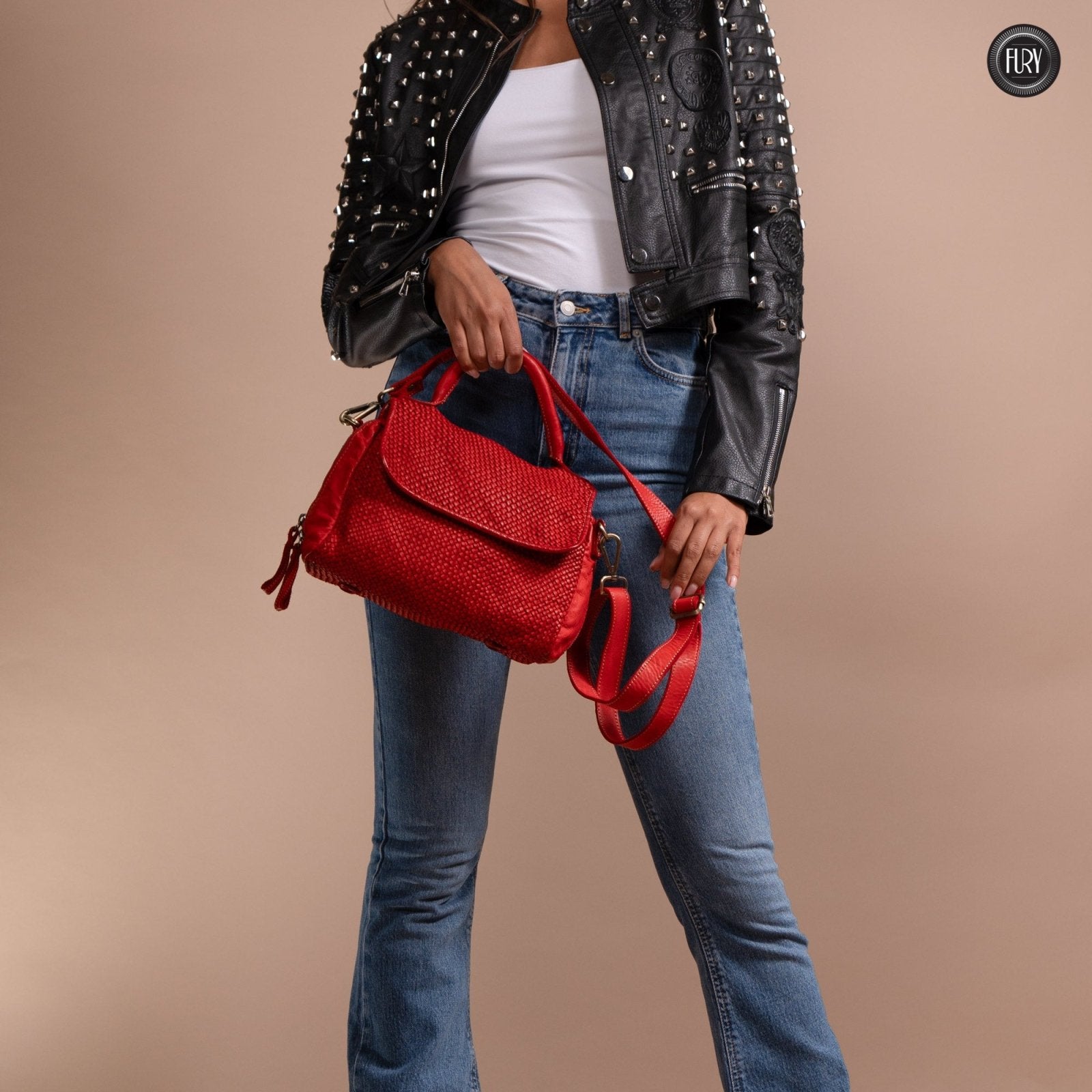 Borsa Siena in pelle intrecciata - Preordine - Fury