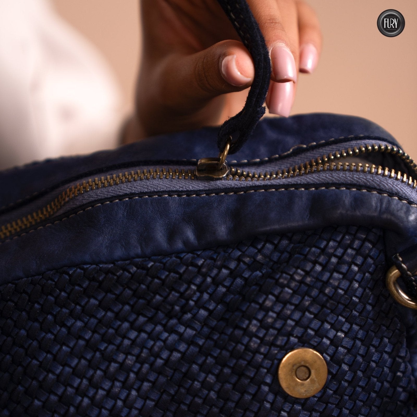 Borsa Siena in pelle intrecciata - Preordine - Fury