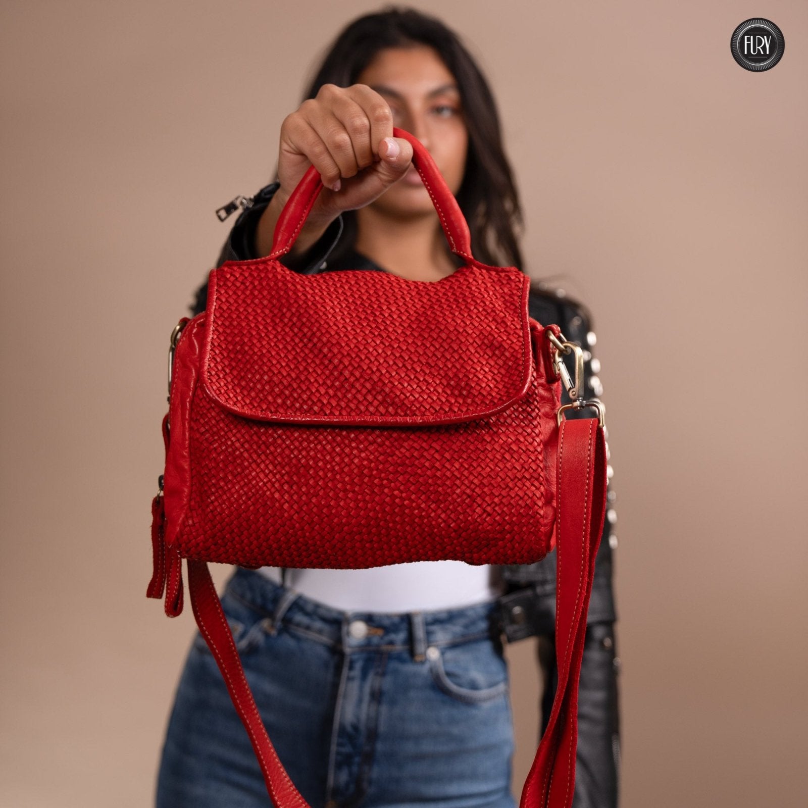 Borsa Siena in pelle intrecciata - Preordine - Fury