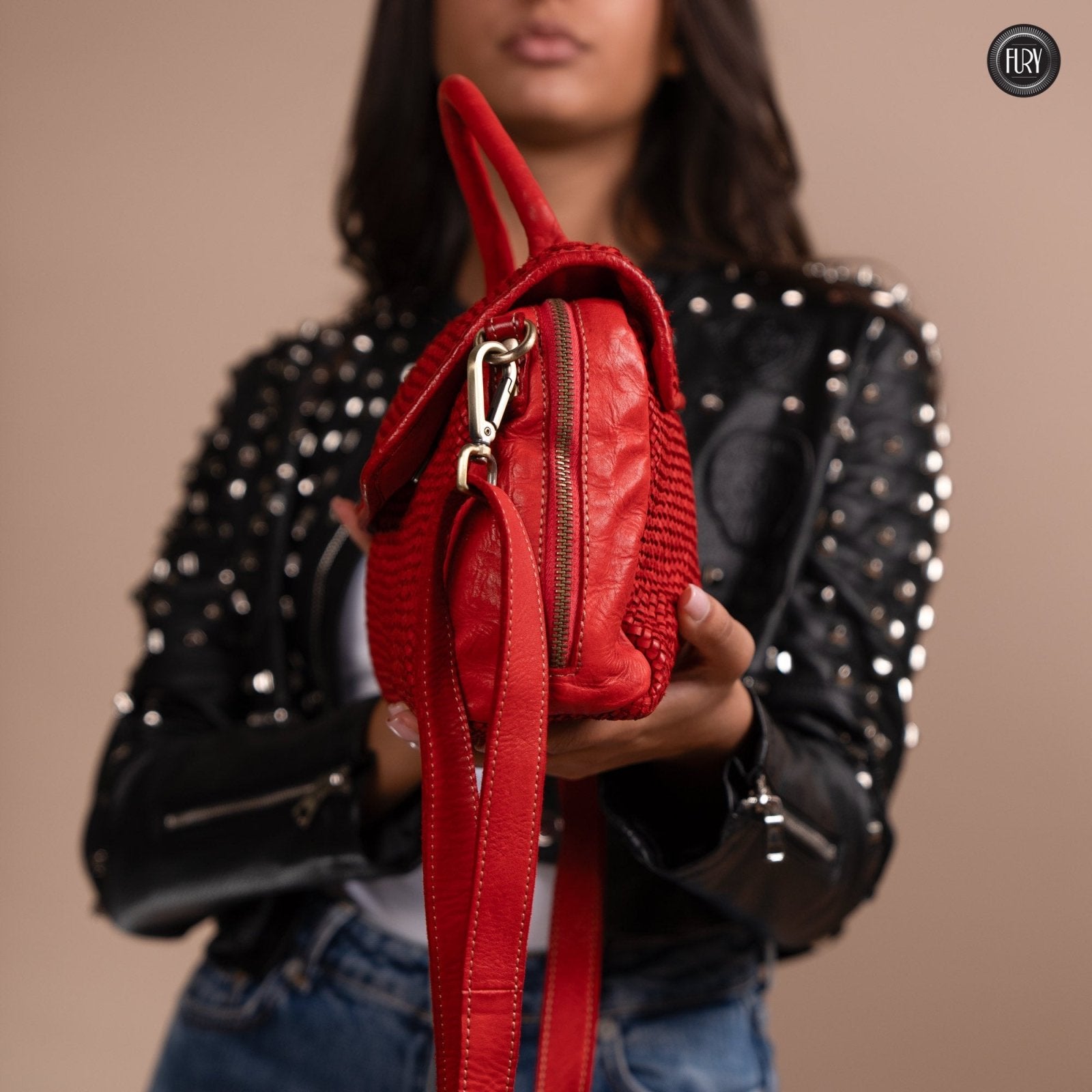 Borsa Siena in pelle intrecciata - Preordine - Fury