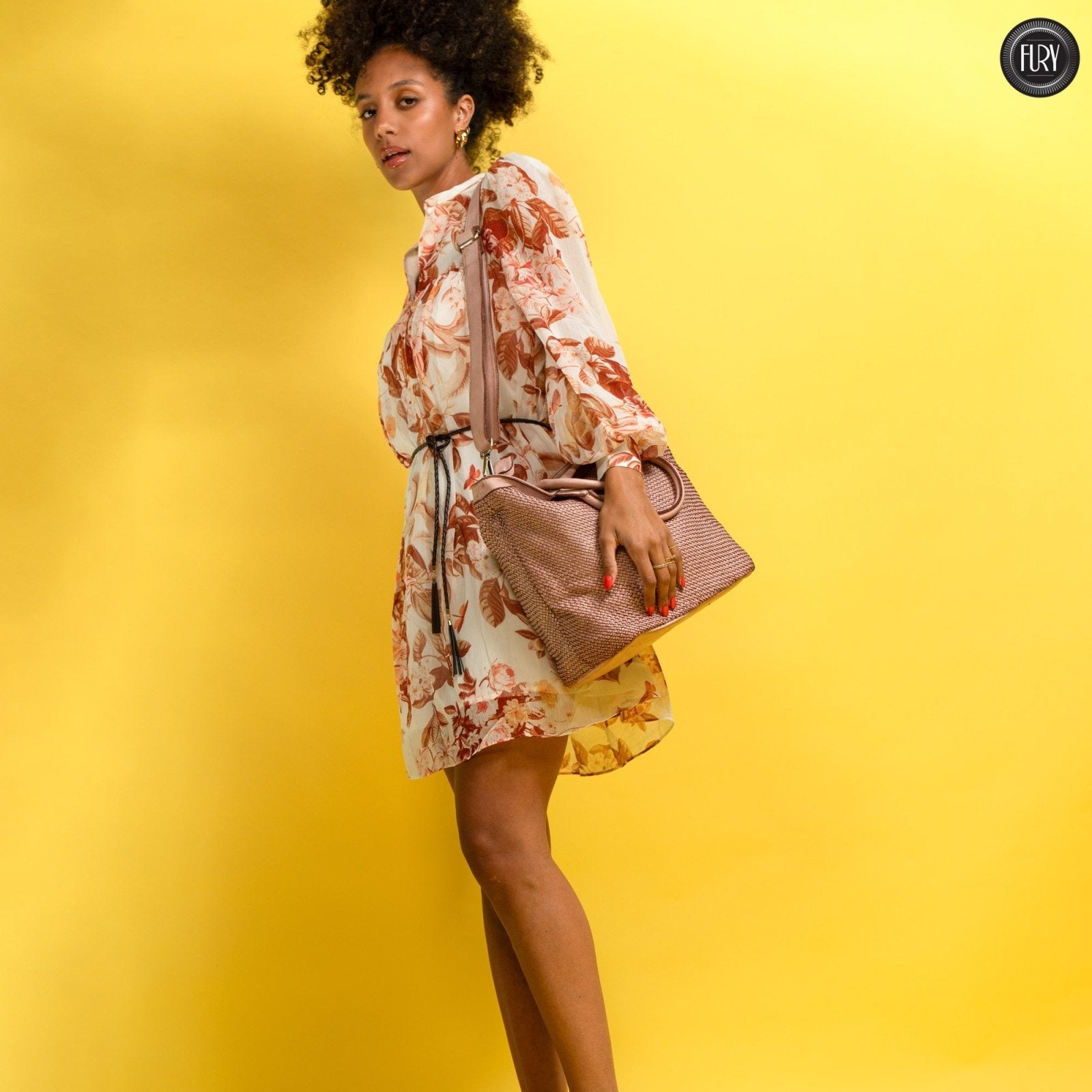 Borsa Tullia in pelle intrecciata - Fury