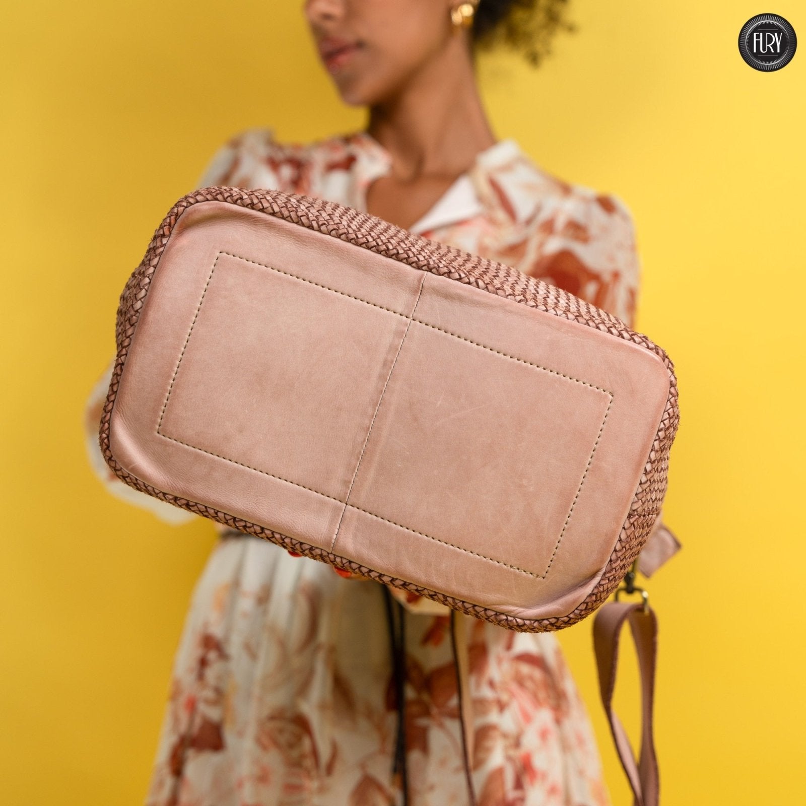 Borsa Tullia in pelle intrecciata - Fury