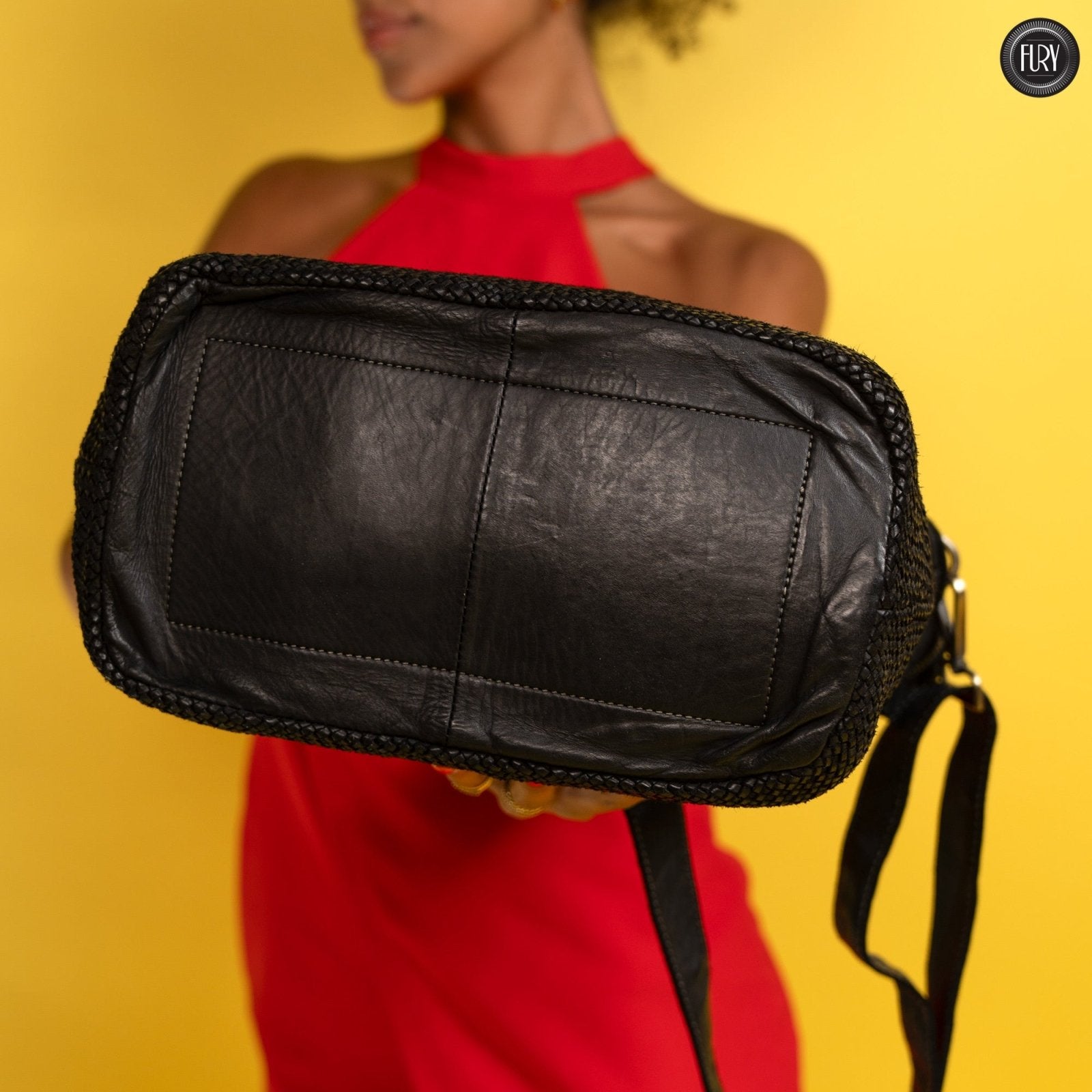 Borsa Tullia in pelle intrecciata - Fury