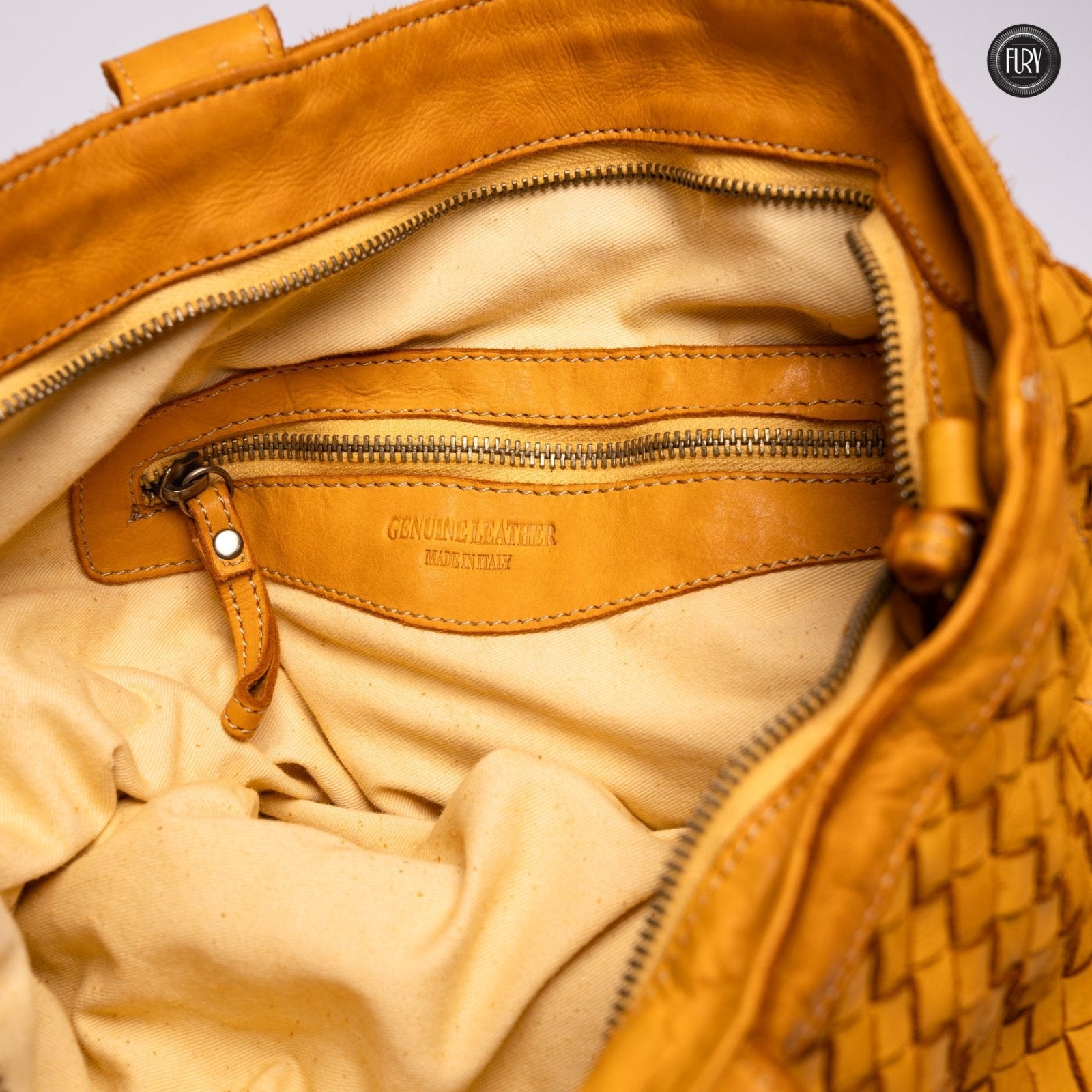 Borsa Virginia in pelle intrecciata - Fury