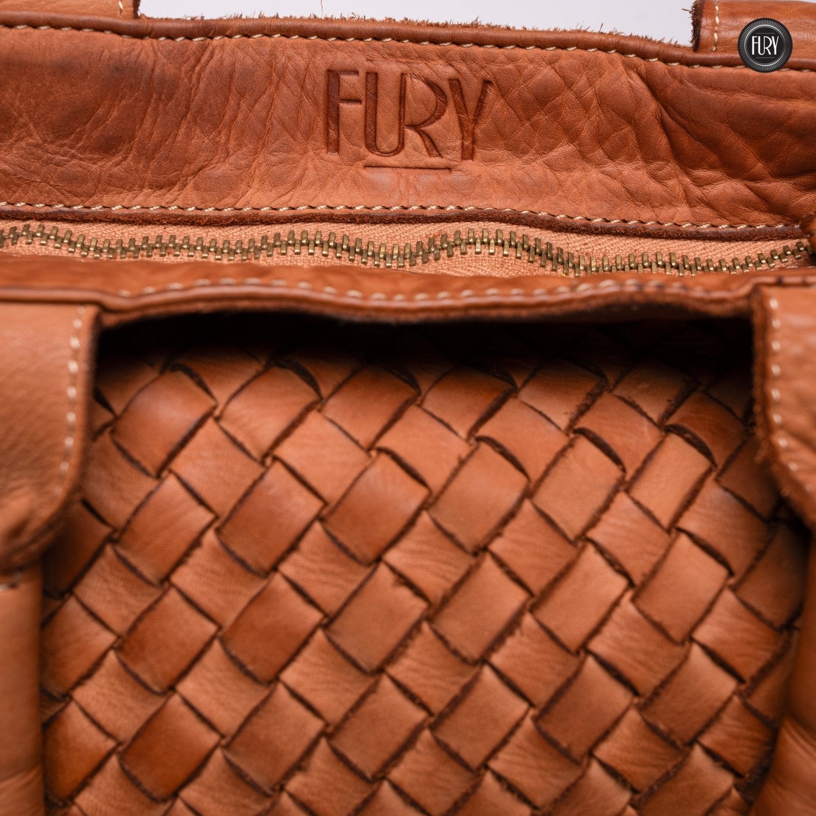 Borsa Virginia in pelle intrecciata - Fury