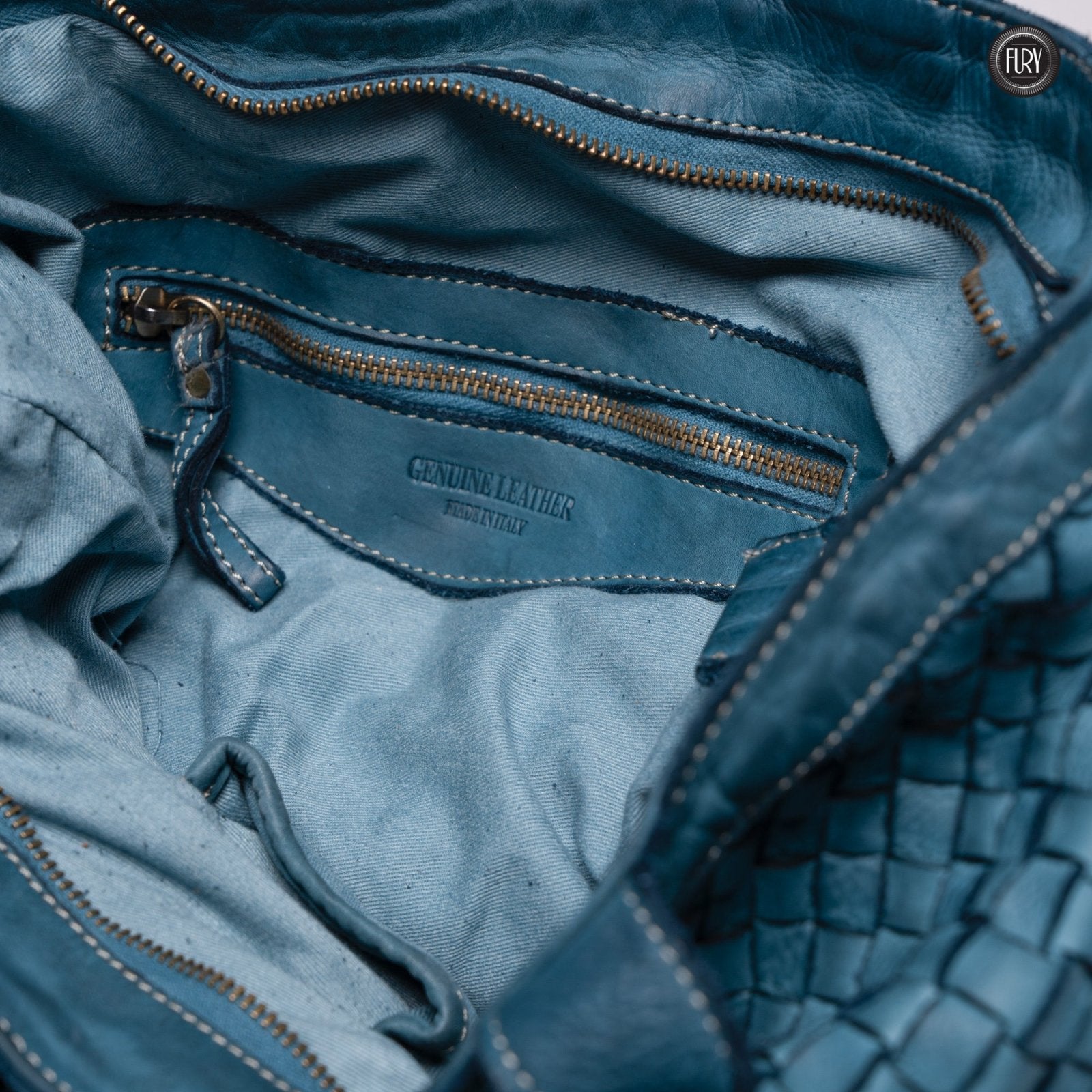 Borsa Virginia in pelle intrecciata - Fury