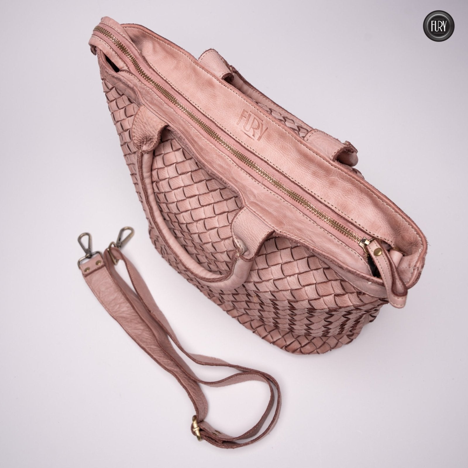 Borsa Virginia in pelle intrecciata - Fury