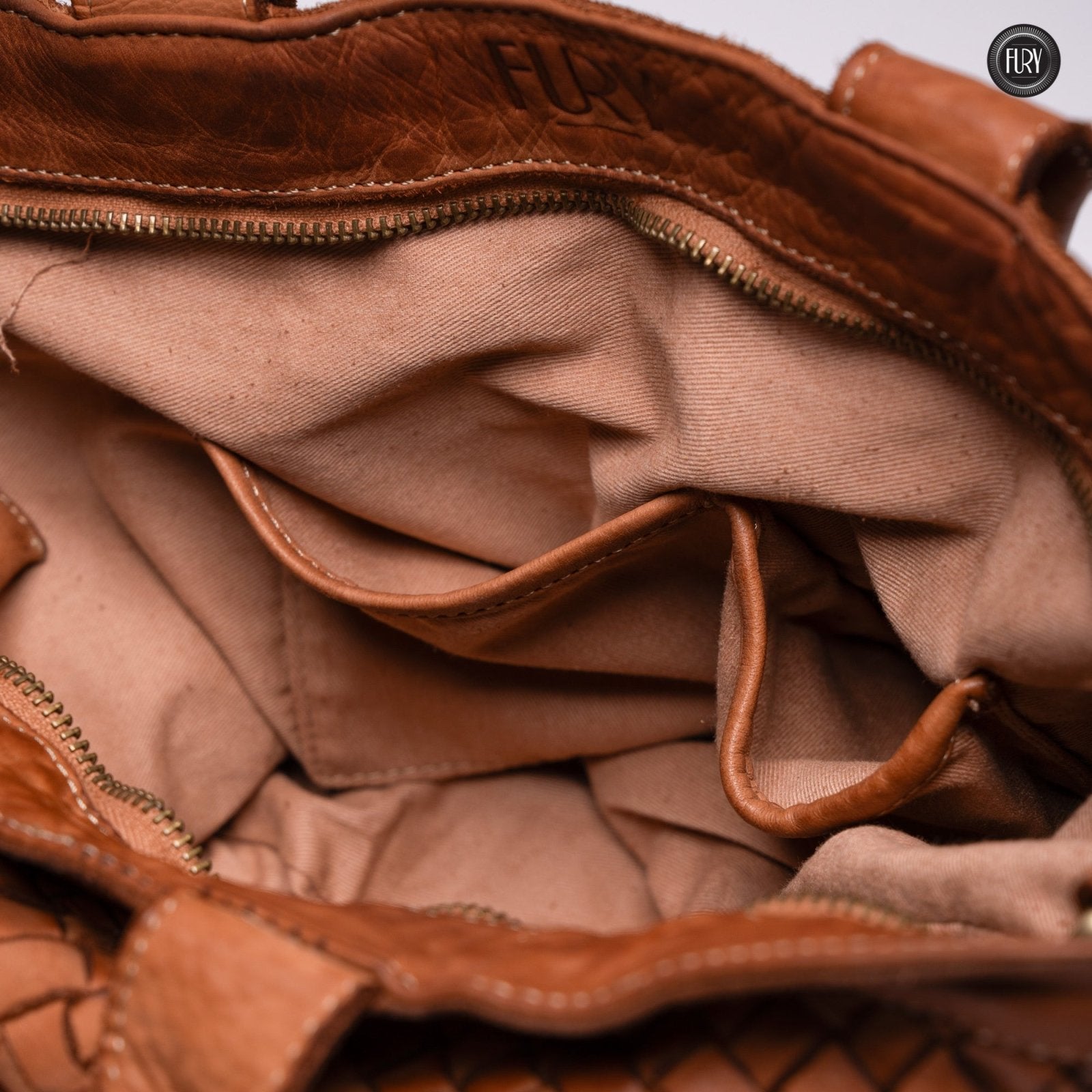 Borsa Virginia in pelle intrecciata - Fury