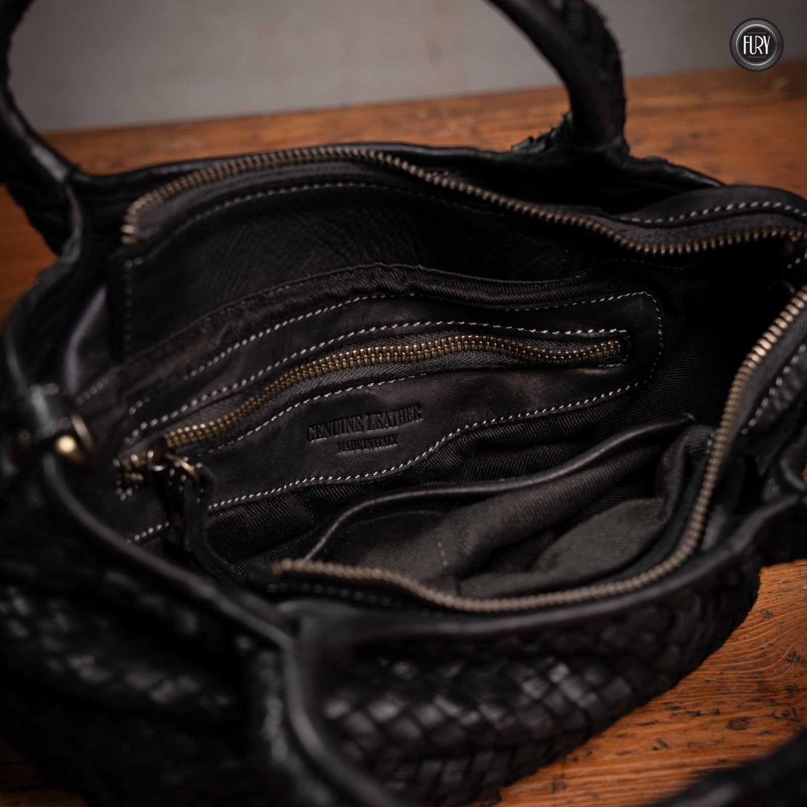 Borsetta Alba in pelle intrecciata - Fury