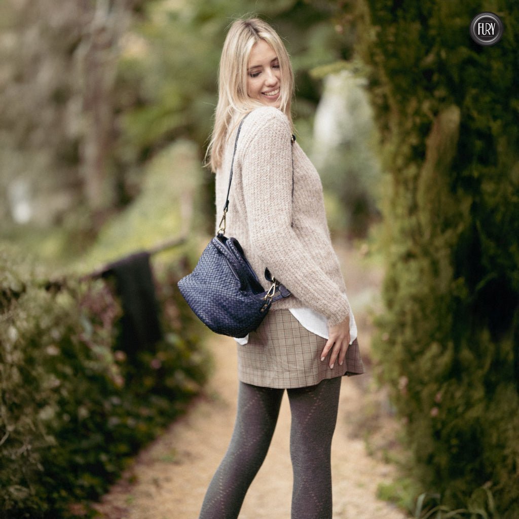 Borsetta Alba in pelle intrecciata - Fury