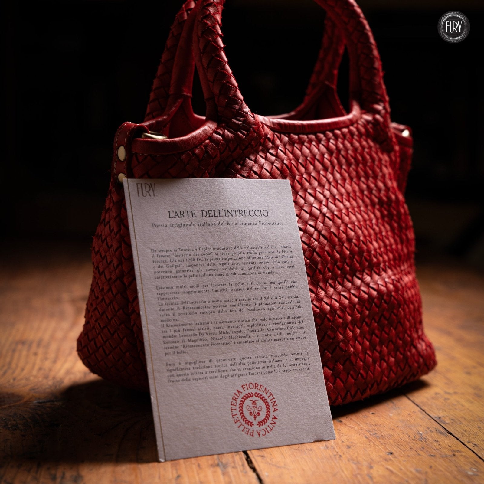 Borsetta Alba in pelle intrecciata - Fury