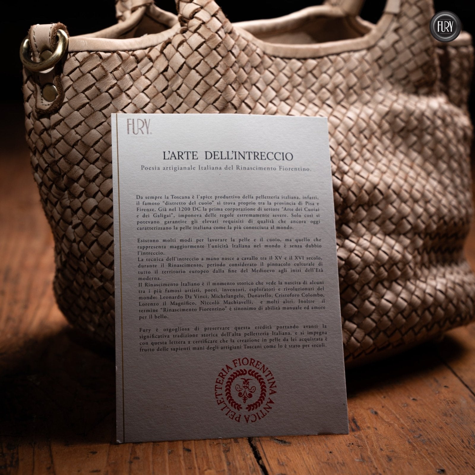 Borsetta Alba in pelle intrecciata - Fury