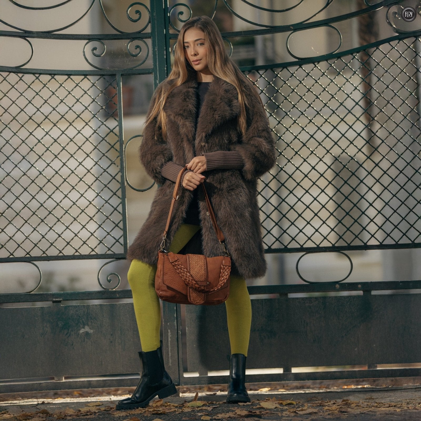 Borsetta Antea in pelle intrecciata - Fury