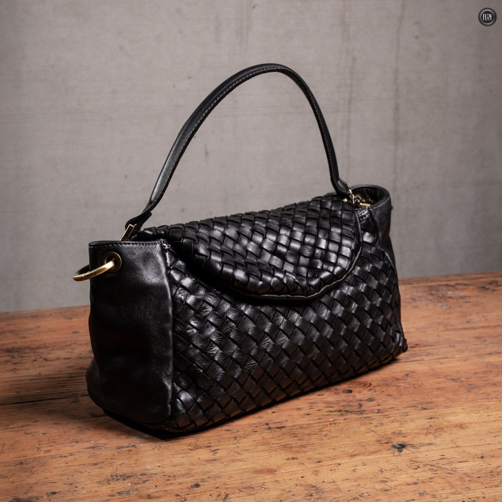 Borsetta Daria in pelle intrecciata - Fury