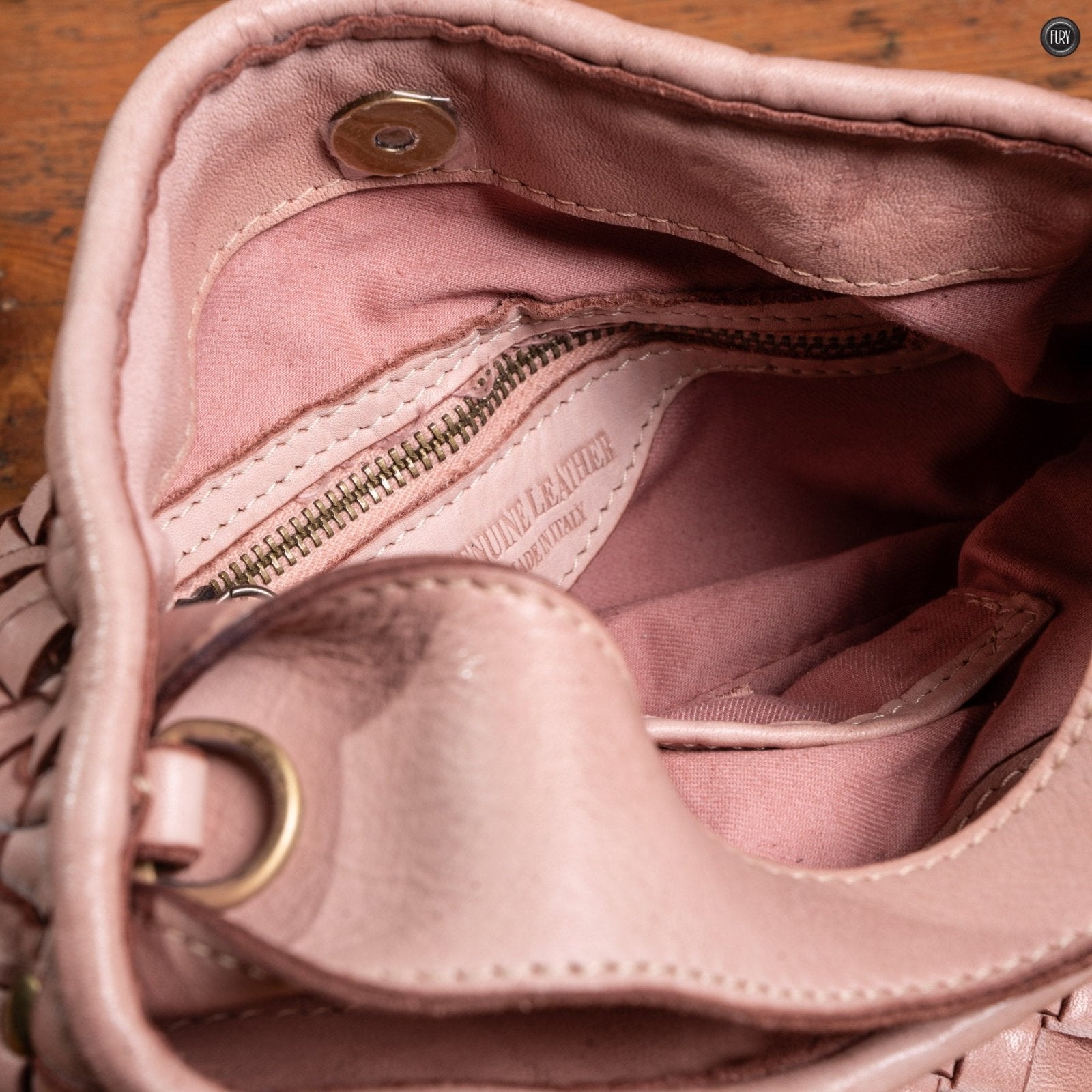 Borsetta Sibilla in pelle intrecciata - Fury